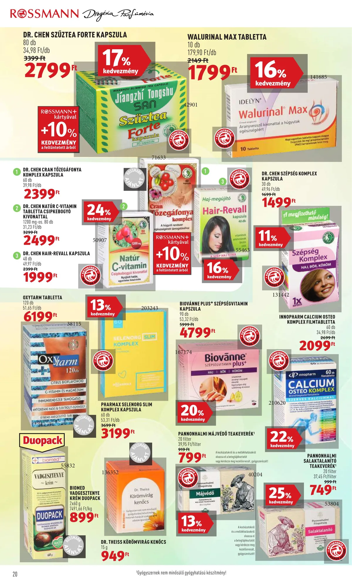 Rossmann akciós újság 08.08–08.19 – 20. oldal