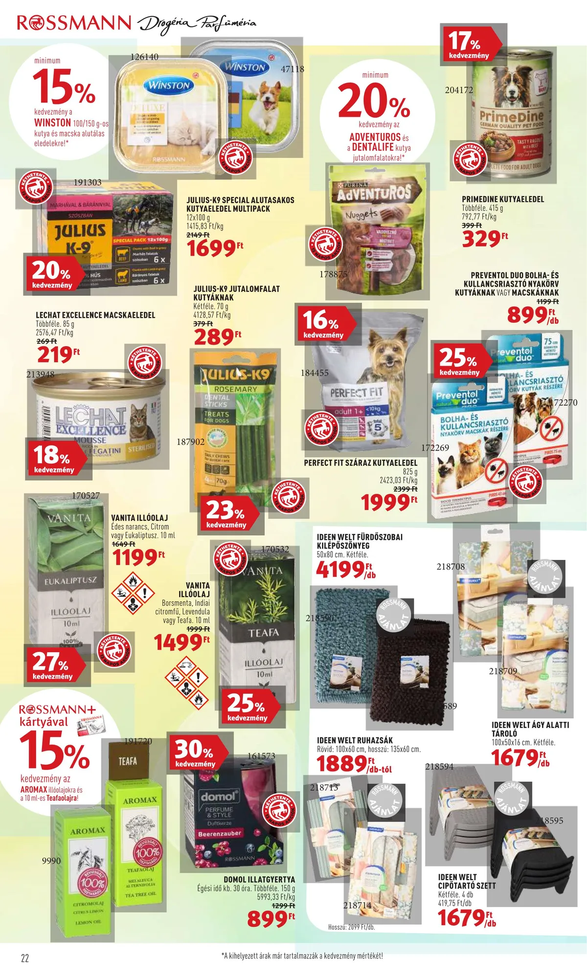Rossmann akciós újság 08.08–08.19 – 22. oldal