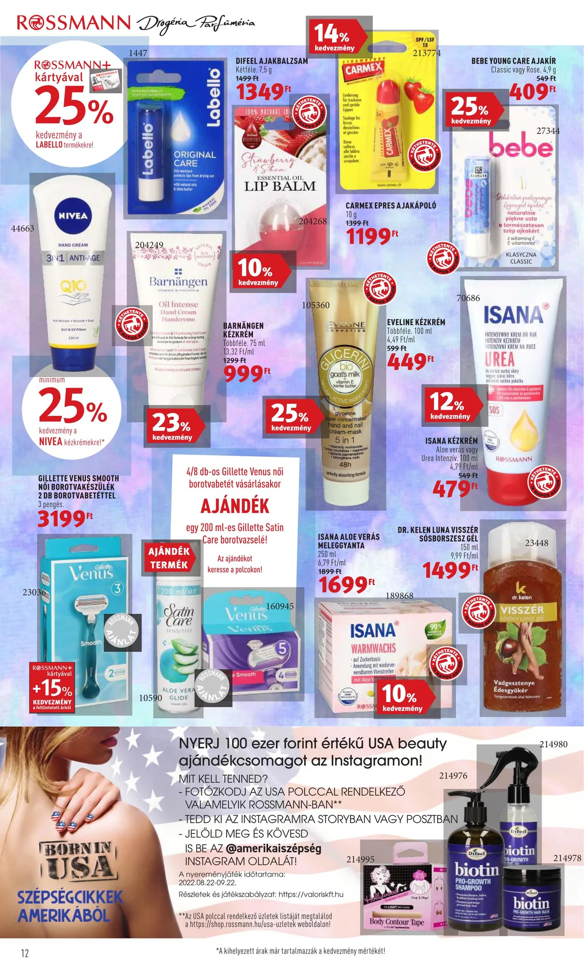 Rossmann akciós újság 08.22–09.02 – 12. oldal