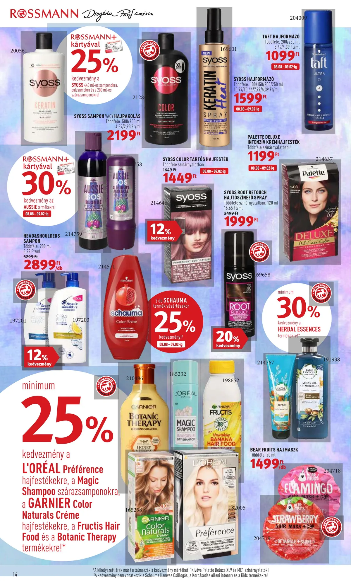 Rossmann akciós újság 08.22–09.02 – 14. oldal