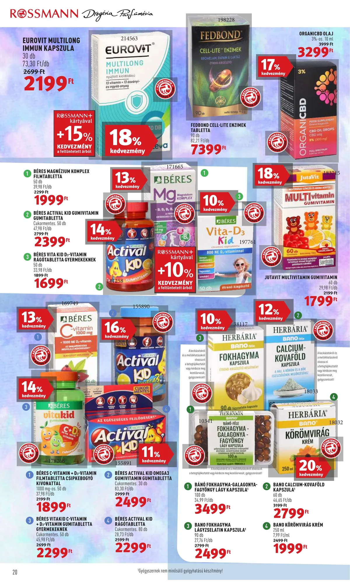 Rossmann akciós újság 08.22–09.02 – 20. oldal