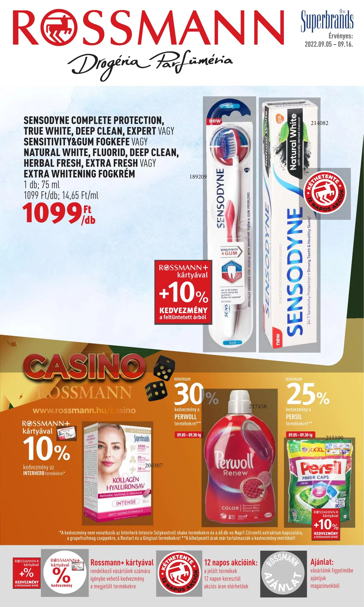 Rossmann akciós újság 09.05–09.16
