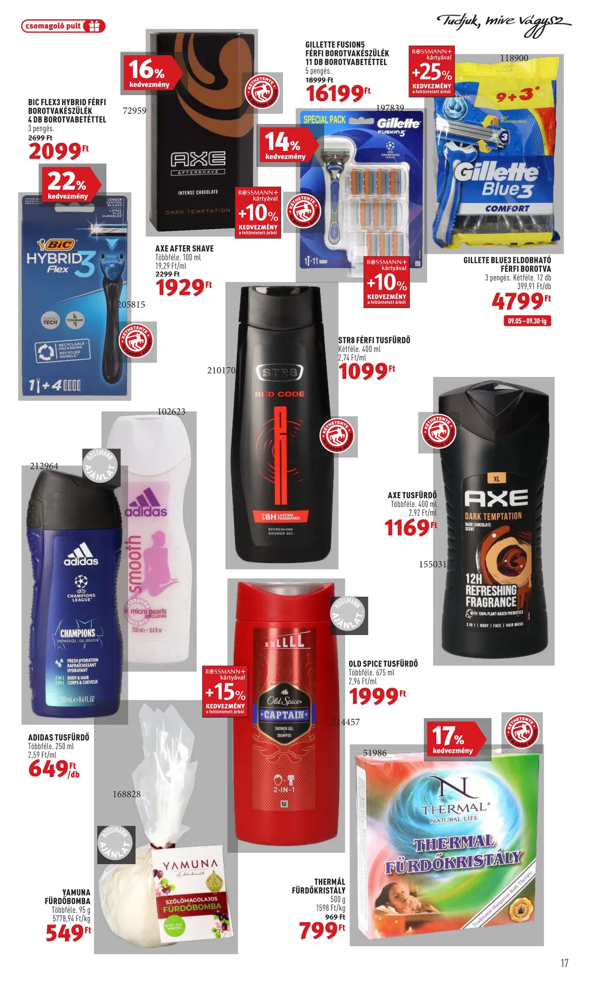 Rossmann akciós újság 09.05–09.16 – 17. oldal