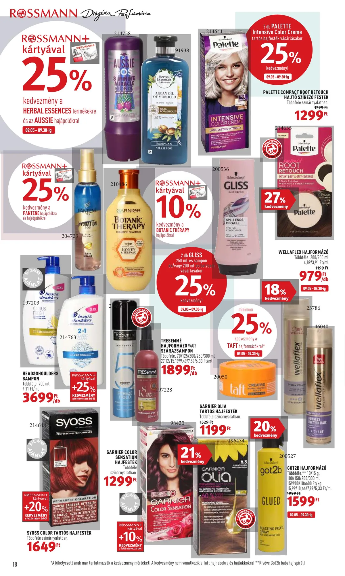 Rossmann akciós újság 09.05–09.16 – 18. oldal