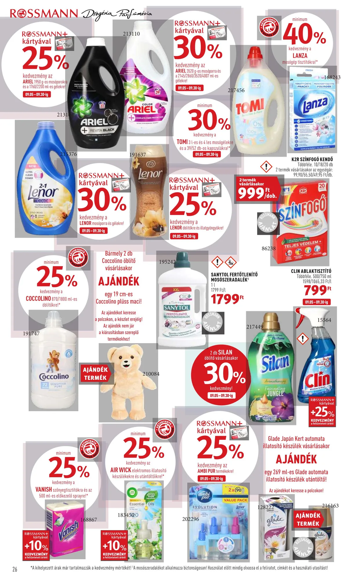 Rossmann akciós újság 09.05–09.16 – 26. oldal