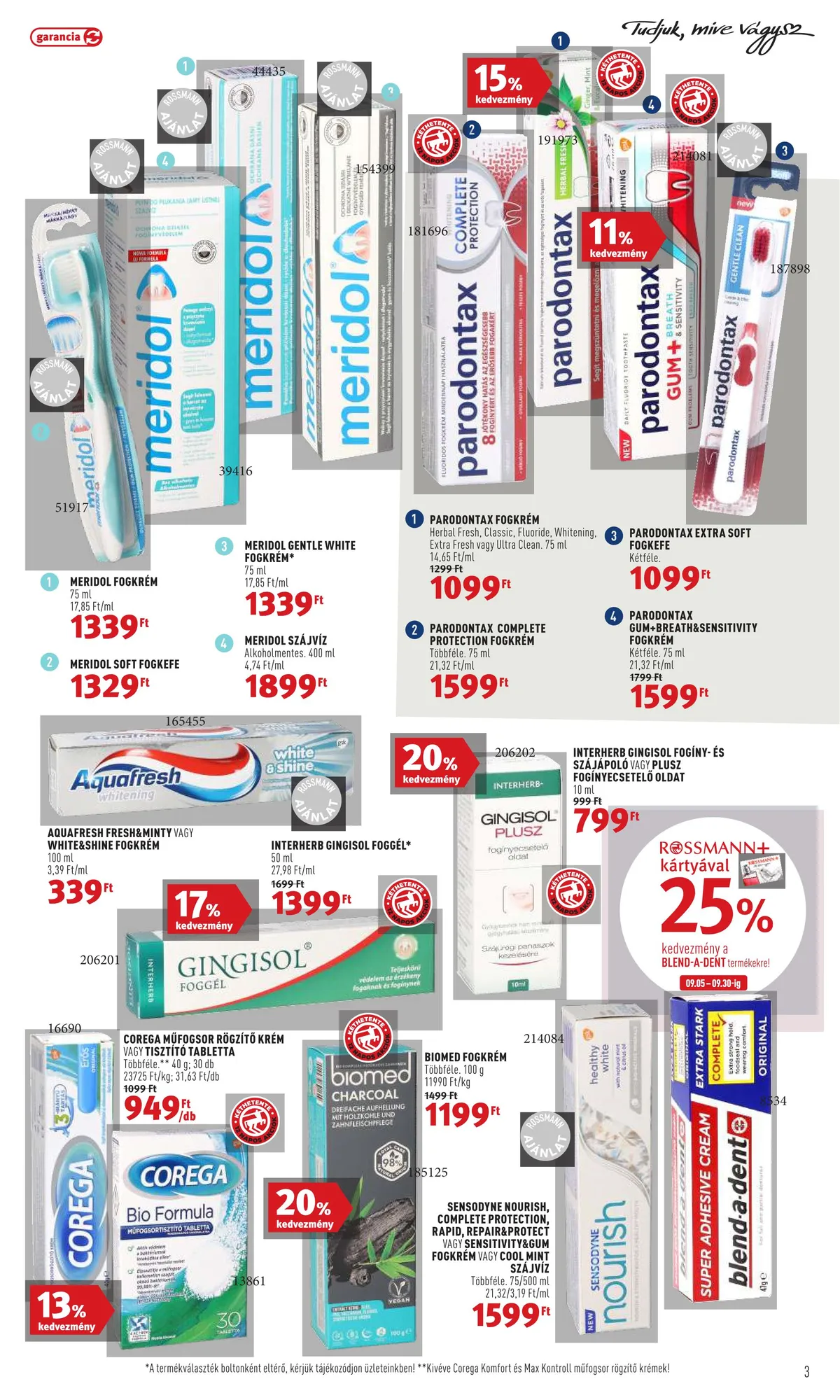 Rossmann akciós újság 09.05–09.16 – 3. oldal