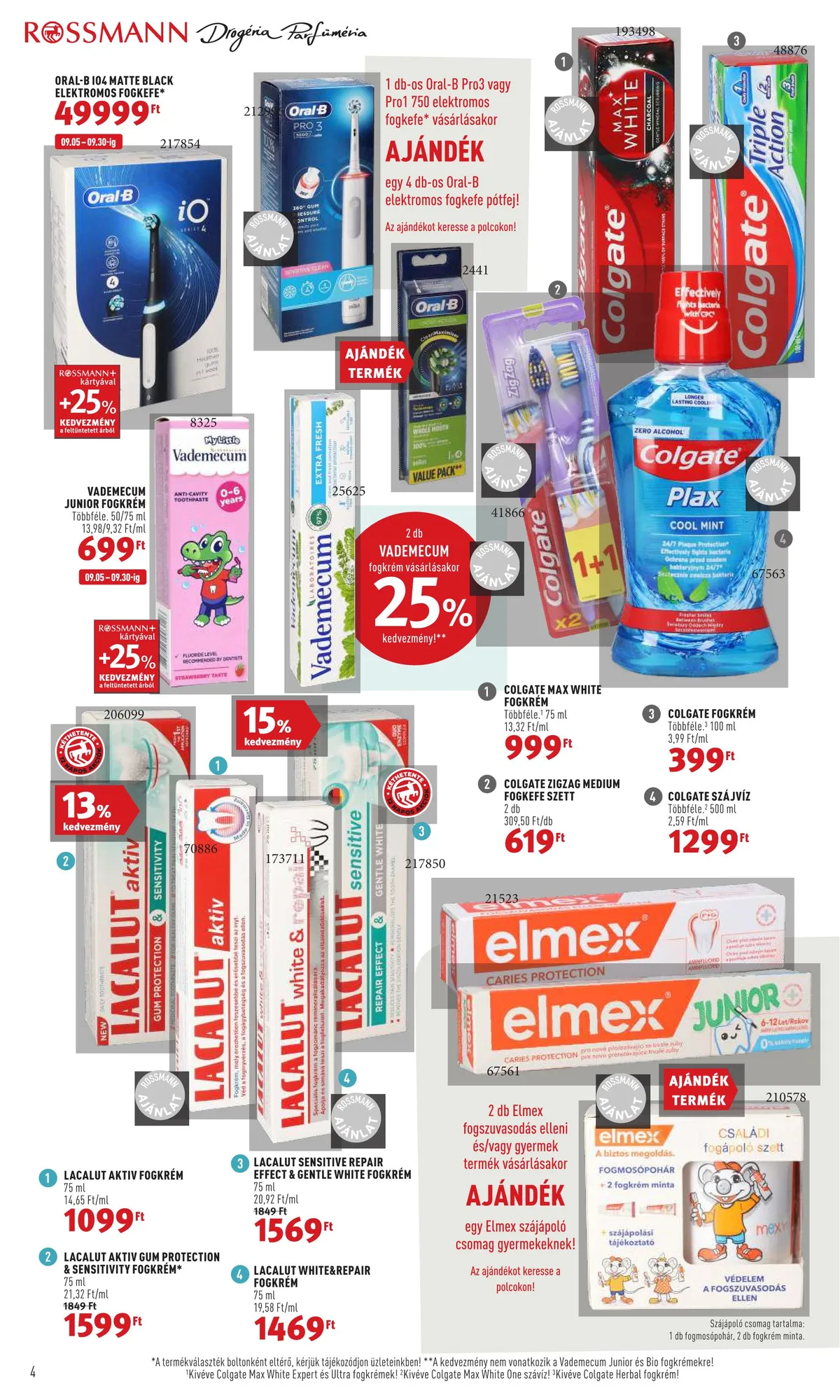 Rossmann akciós újság 09.05–09.16 – 4. oldal