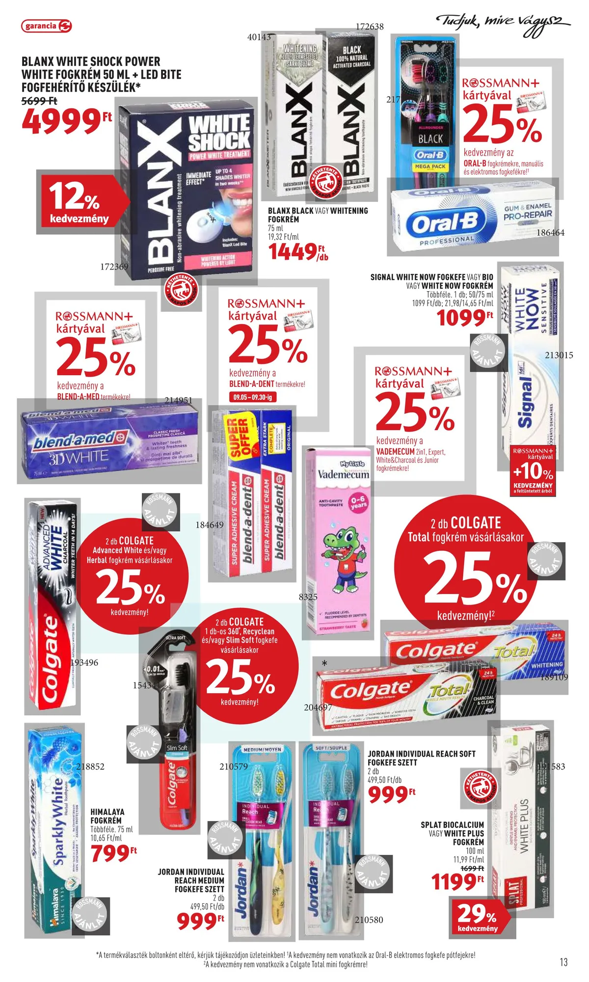 Rossmann akciós újság 09.19–09.30 – 13. oldal