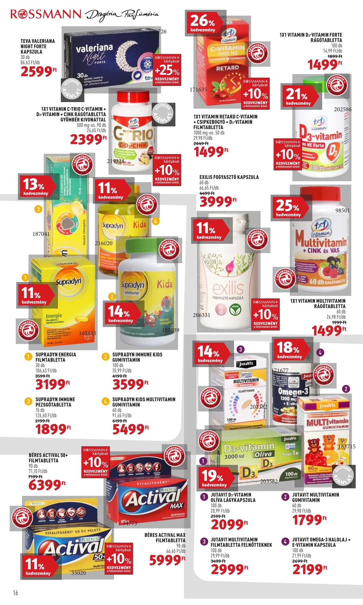 Rossmann akciós újság 09.19–09.30 – 16. oldal