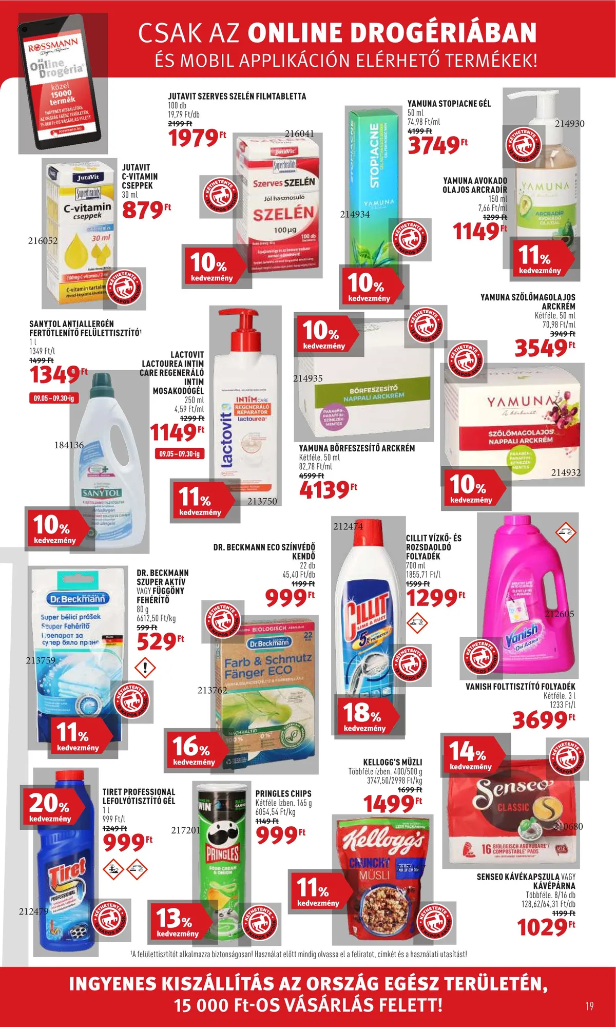 Rossmann akciós újság 09.19–09.30 – 19. oldal