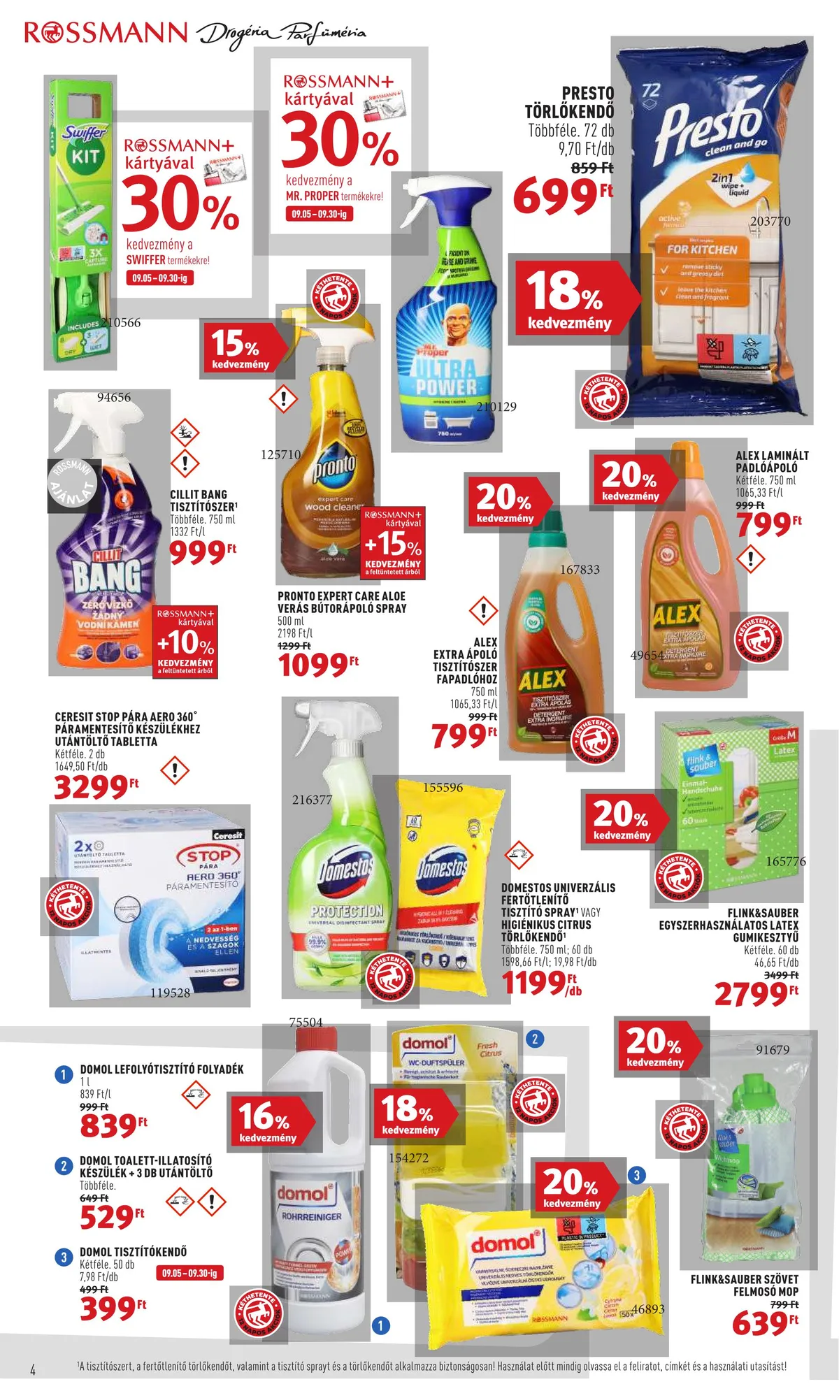 Rossmann akciós újság 09.19–09.30 – 4. oldal