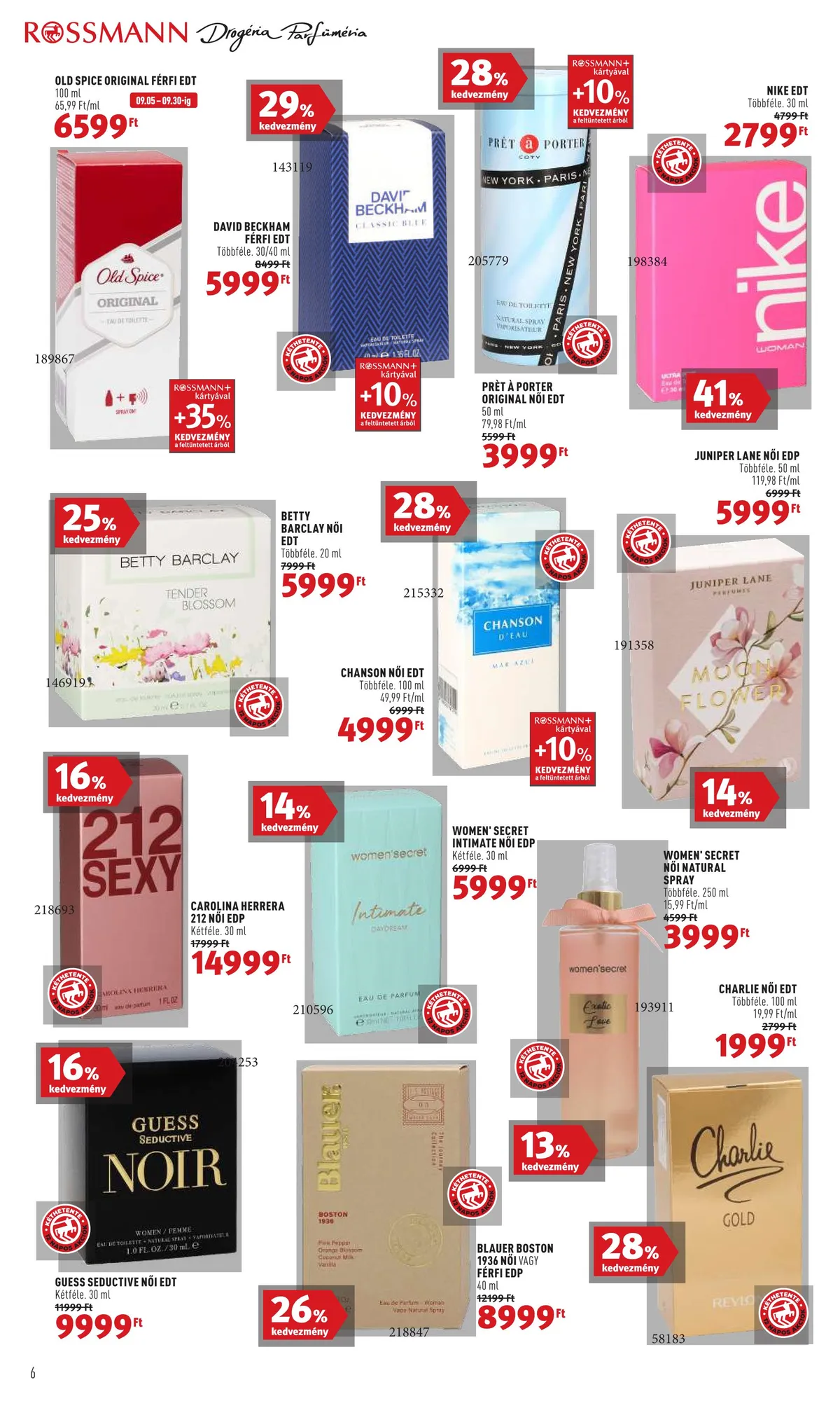 Rossmann akciós újság 09.19–09.30 – 6. oldal