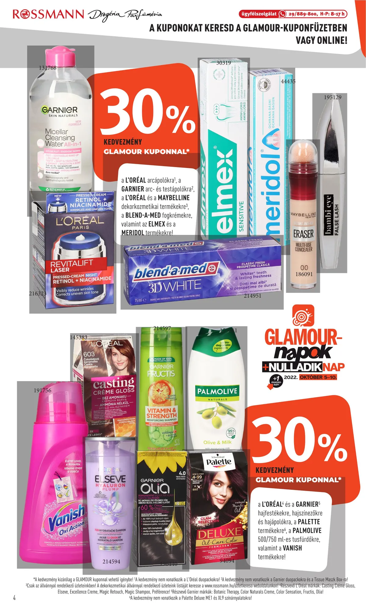 Rossmann akciós újság 10.03–10.14 – 4. oldal
