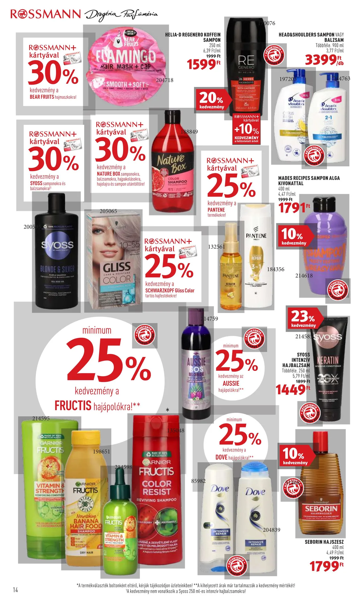 Rossmann akciós újság 10.17–10.28 – 14. oldal