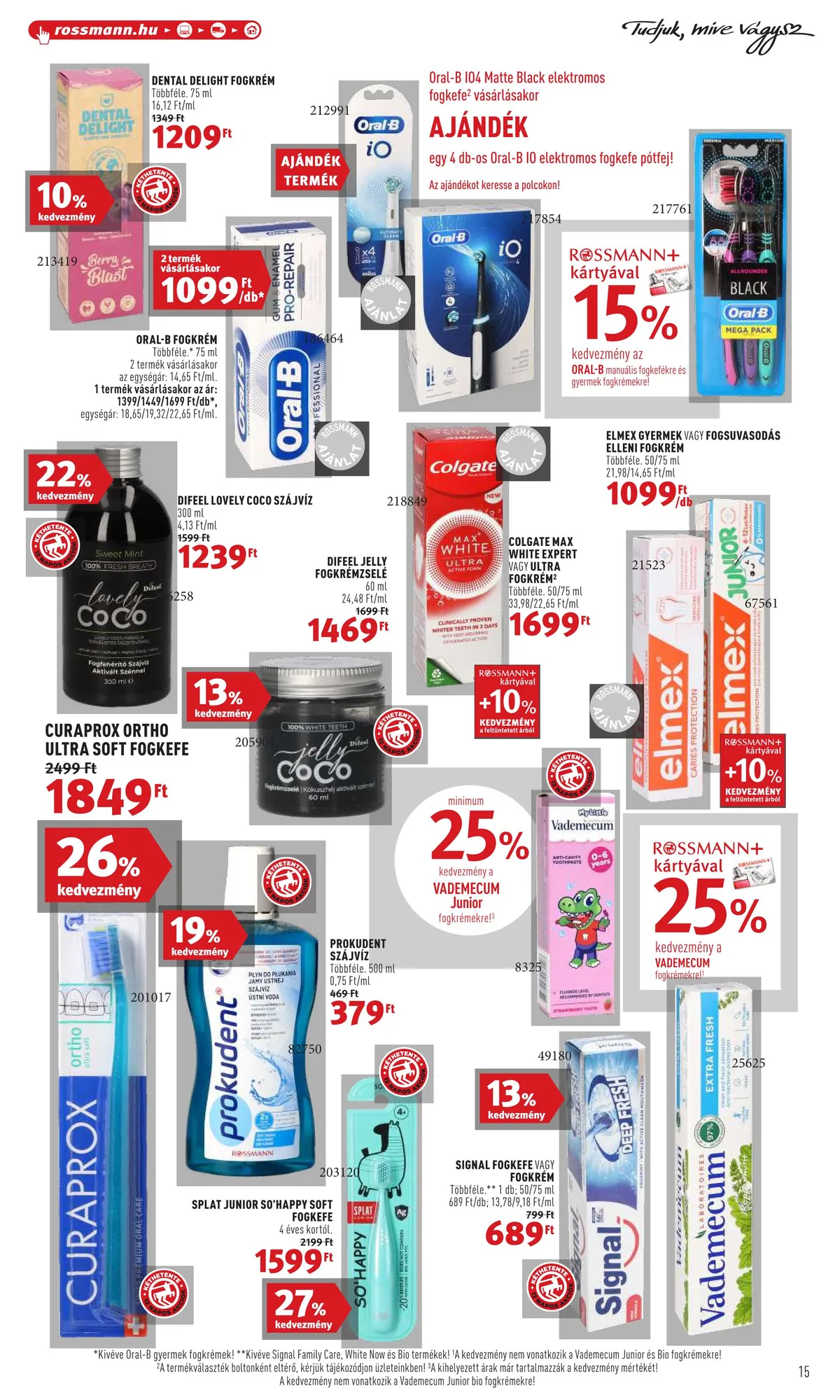 Rossmann akciós újság 10.17–10.28 – 15. oldal