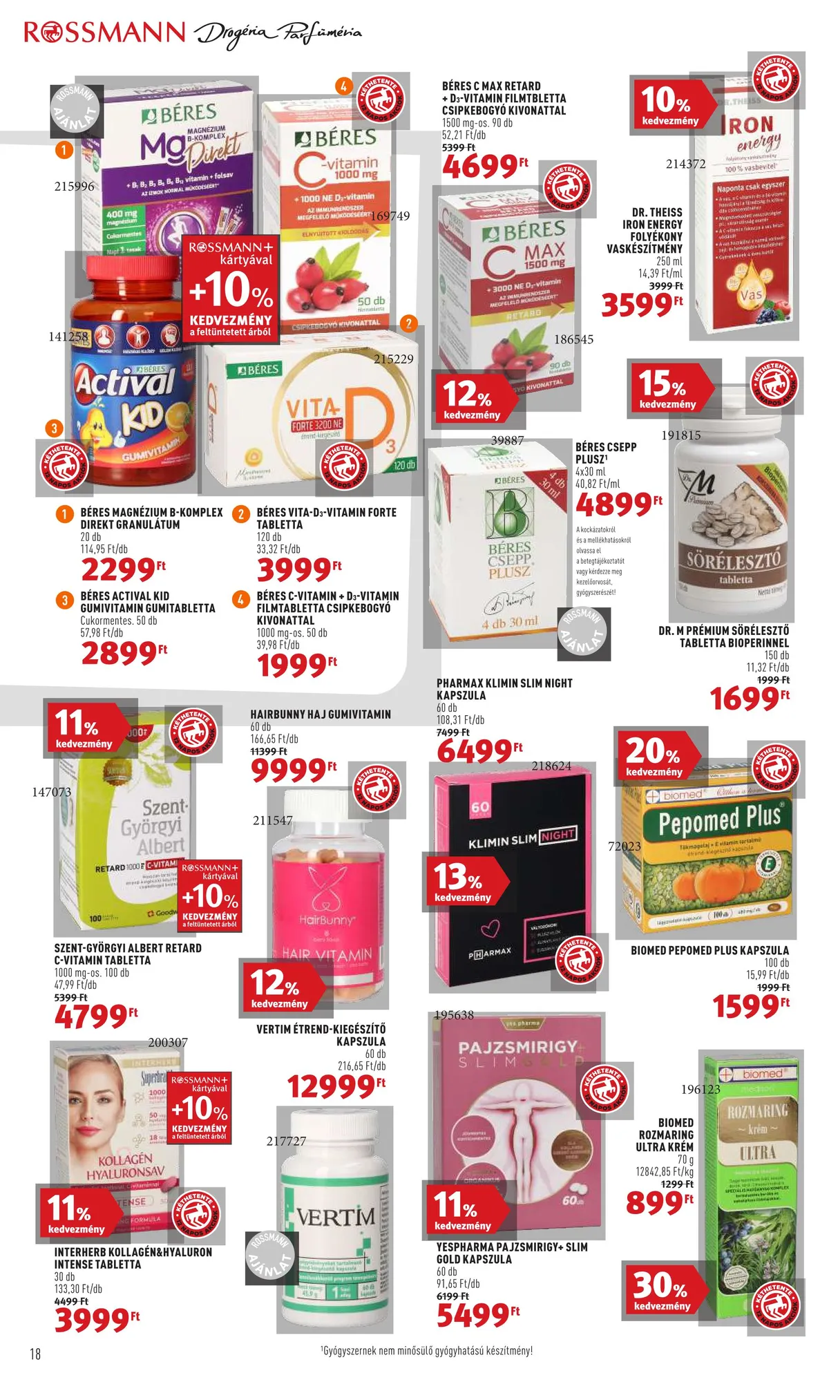 Rossmann akciós újság 10.17–10.28 – 18. oldal