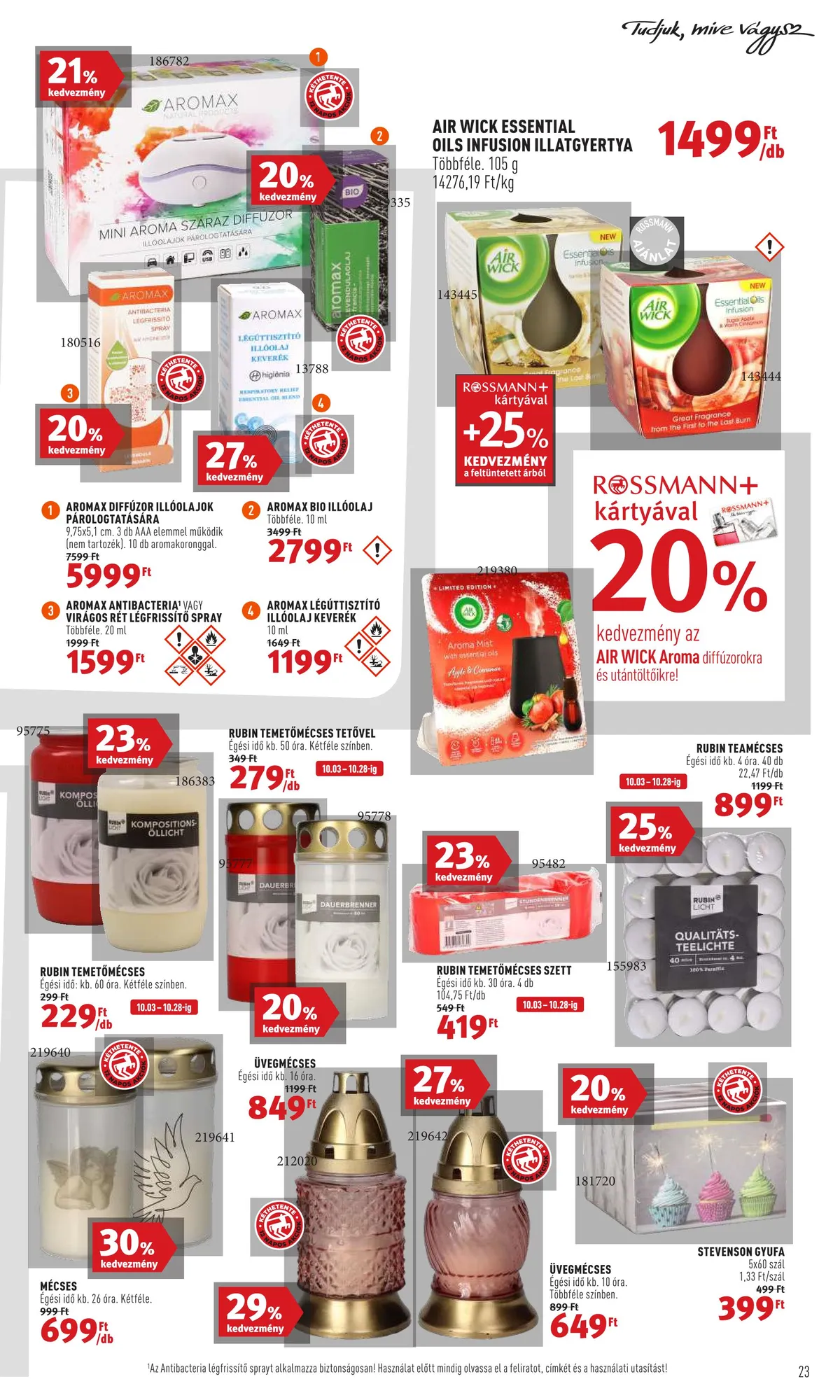 Rossmann akciós újság 10.17–10.28 – 23. oldal