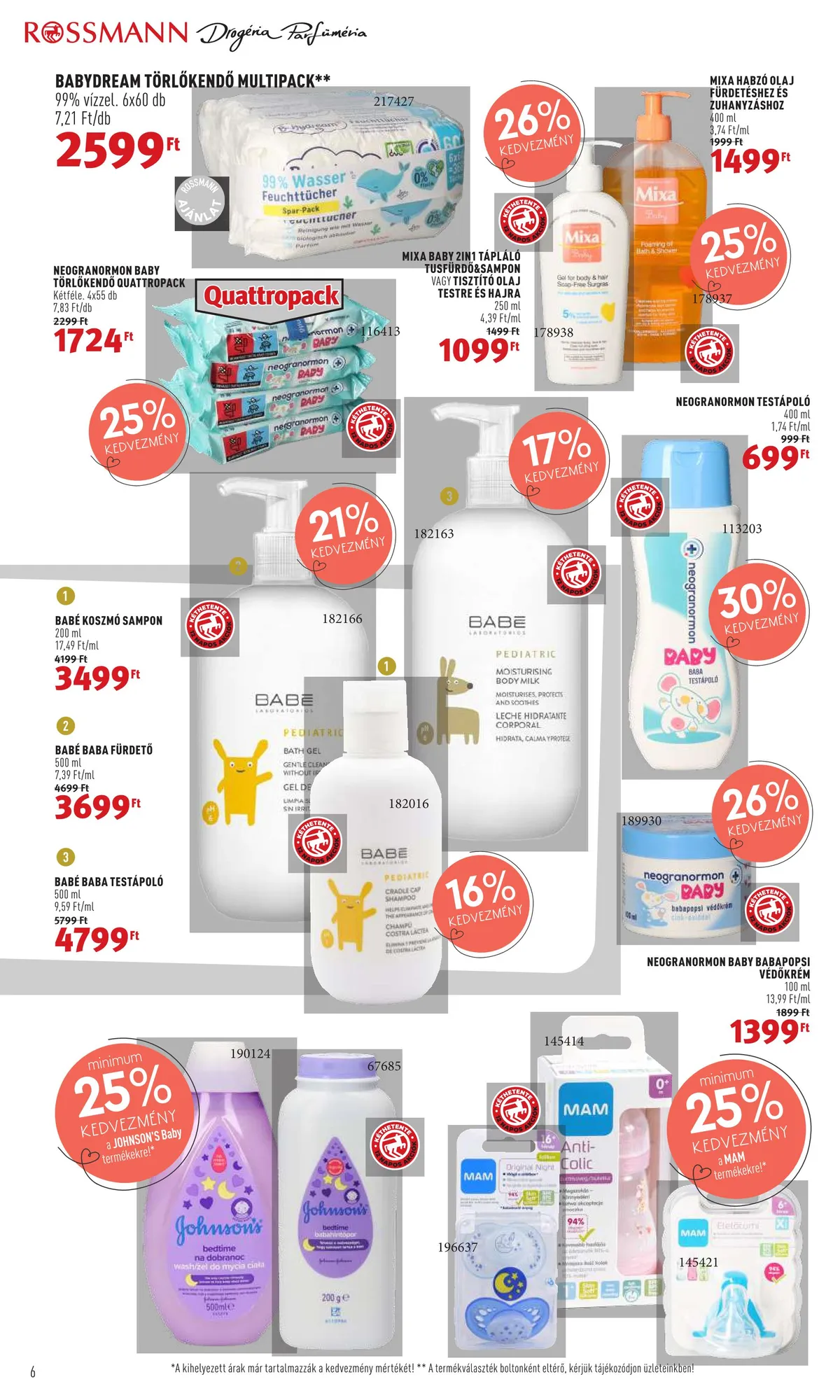 Rossmann akciós újság 10.17–10.28 – 6. oldal