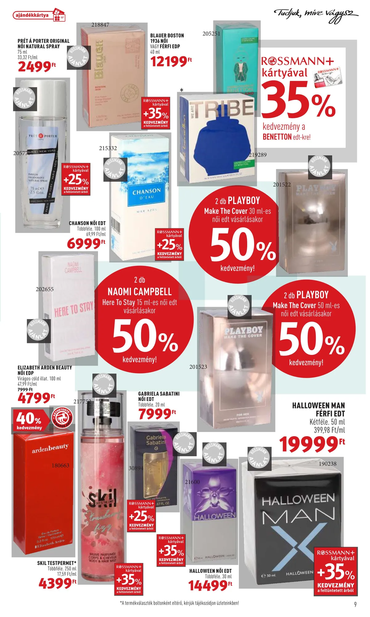 Rossmann akciós újság 10.17–10.28 – 9. oldal