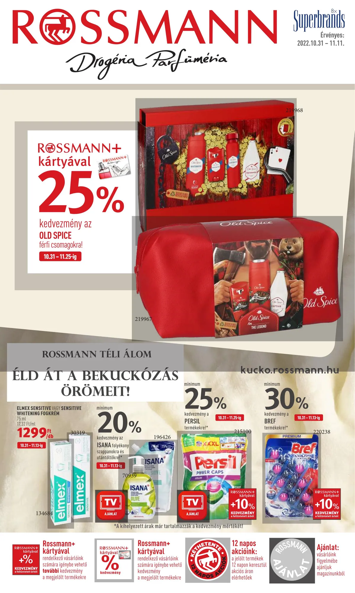 Rossmann akciós újság 10.31–11.11