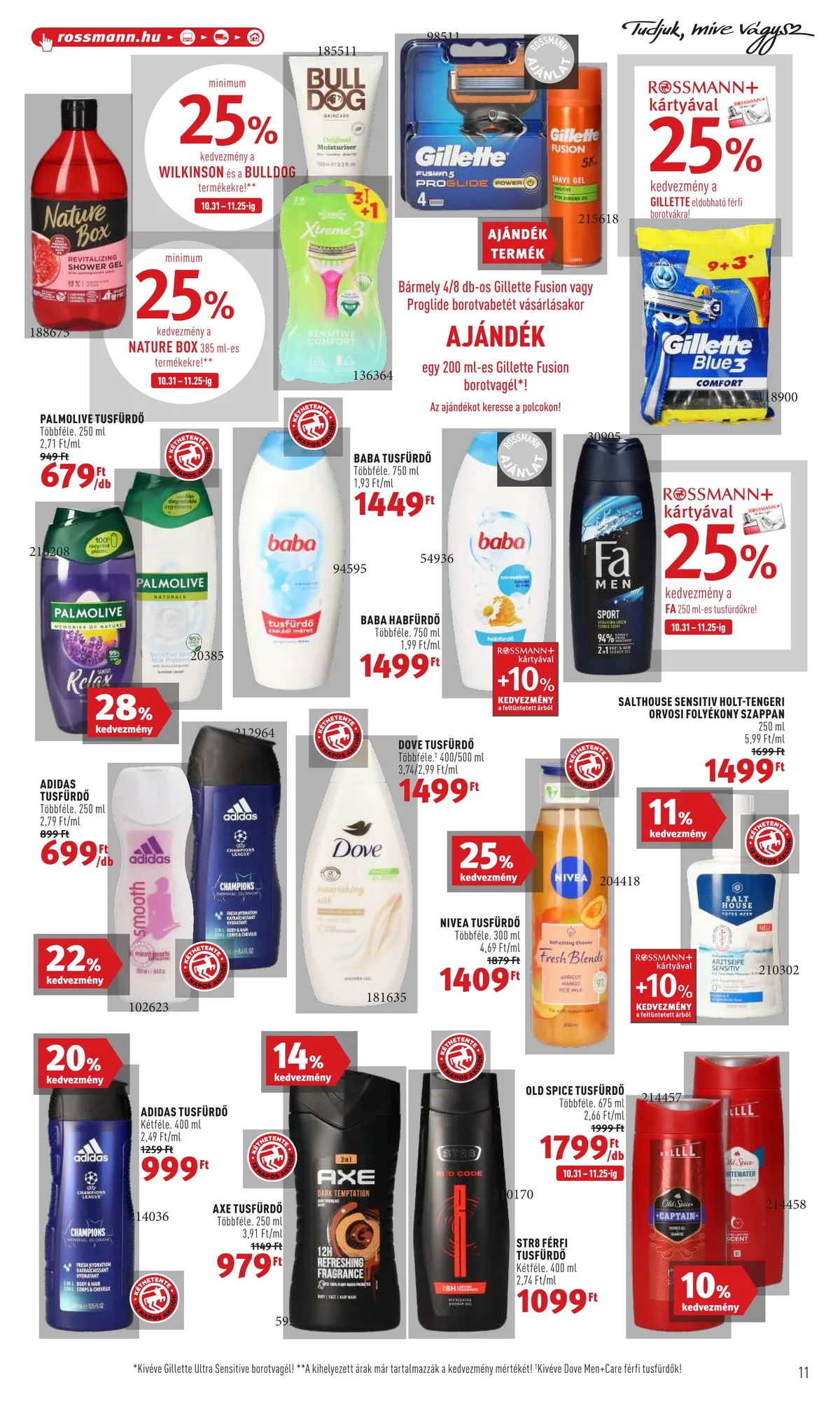 Rossmann akciós újság 10.31–11.11 – 11. oldal