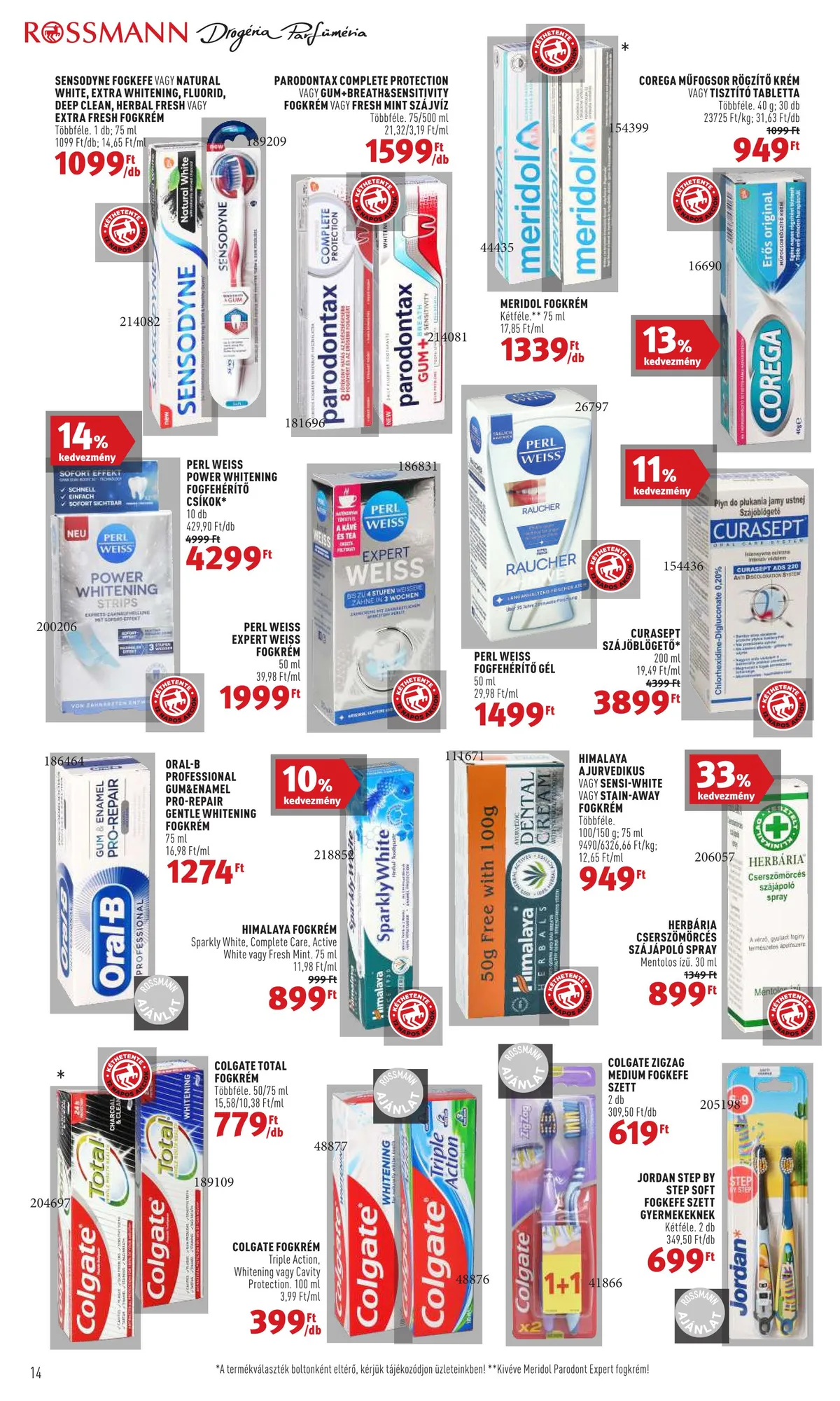 Rossmann akciós újság 10.31–11.11 – 14. oldal