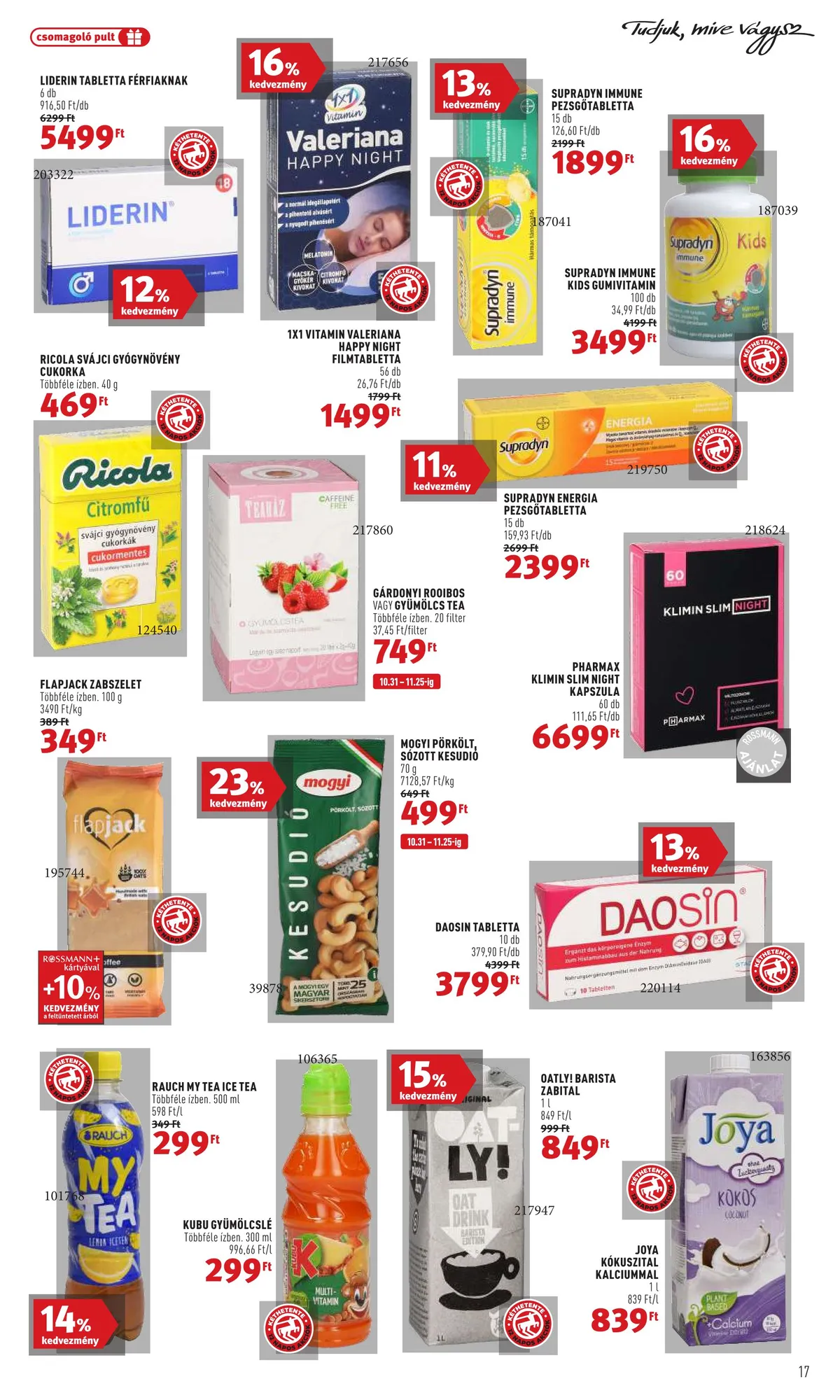 Rossmann akciós újság 10.31–11.11 – 17. oldal
