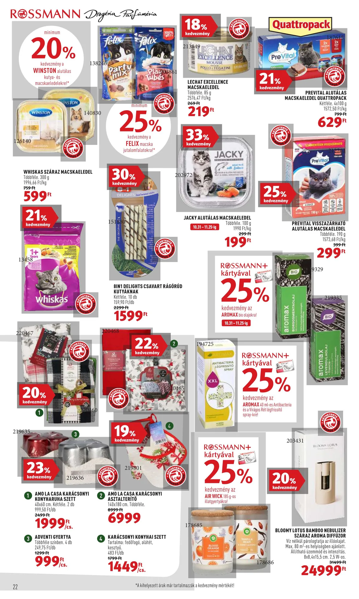Rossmann akciós újság 10.31–11.11 – 22. oldal