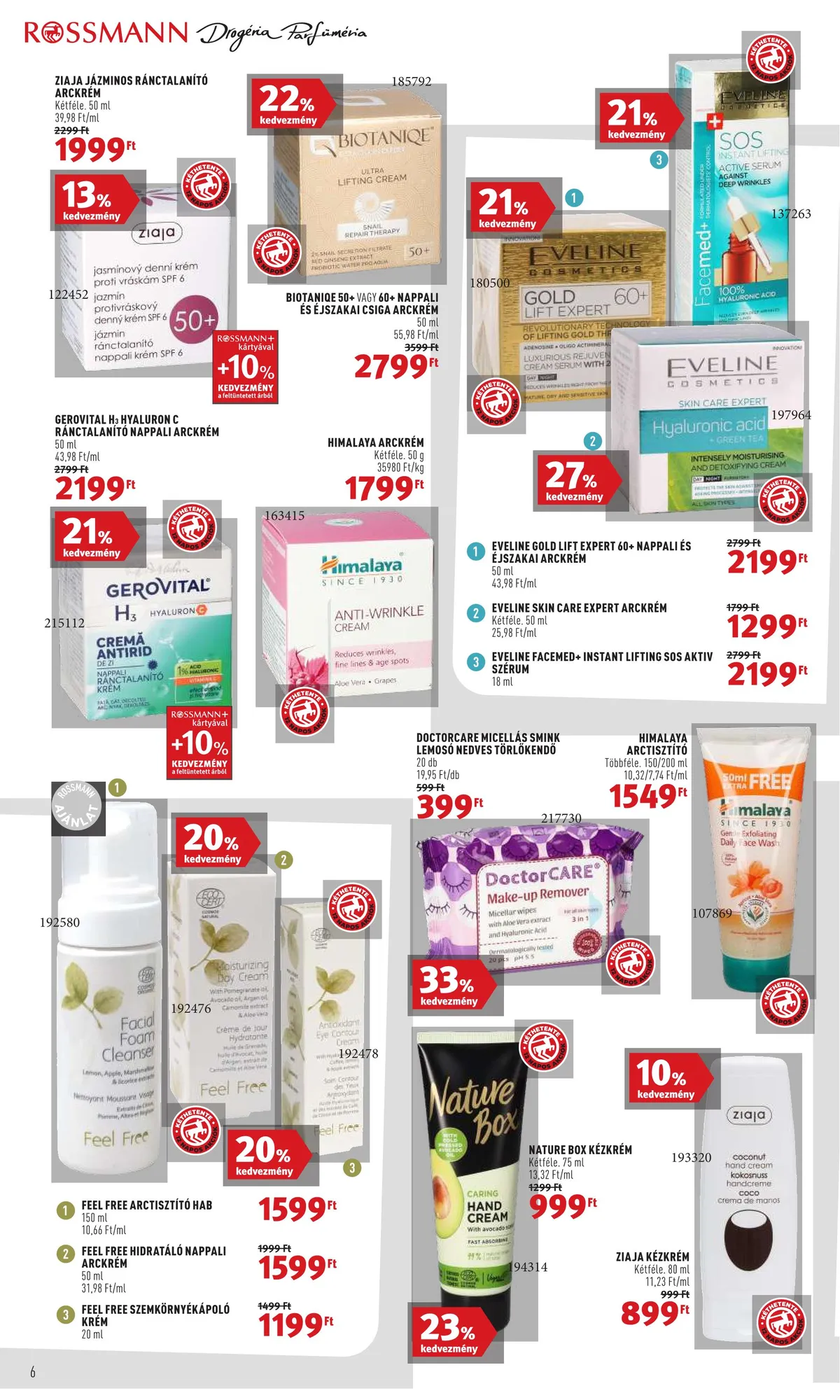 Rossmann akciós újság 10.31–11.11 – 6. oldal