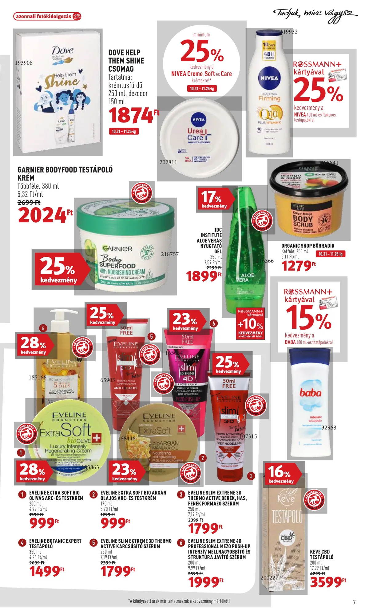 Rossmann akciós újság 10.31–11.11 – 7. oldal