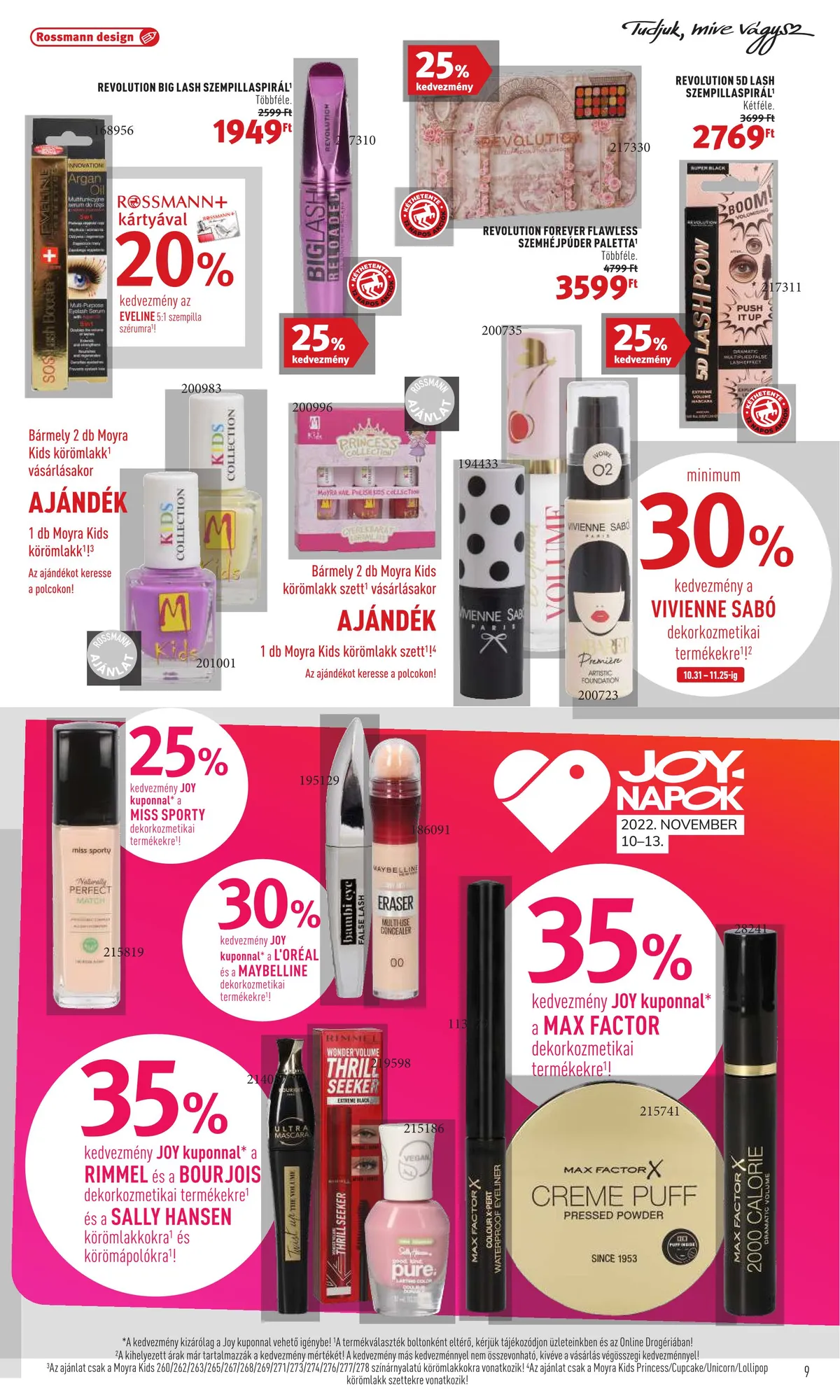 Rossmann akciós újság 10.31–11.11 – 9. oldal