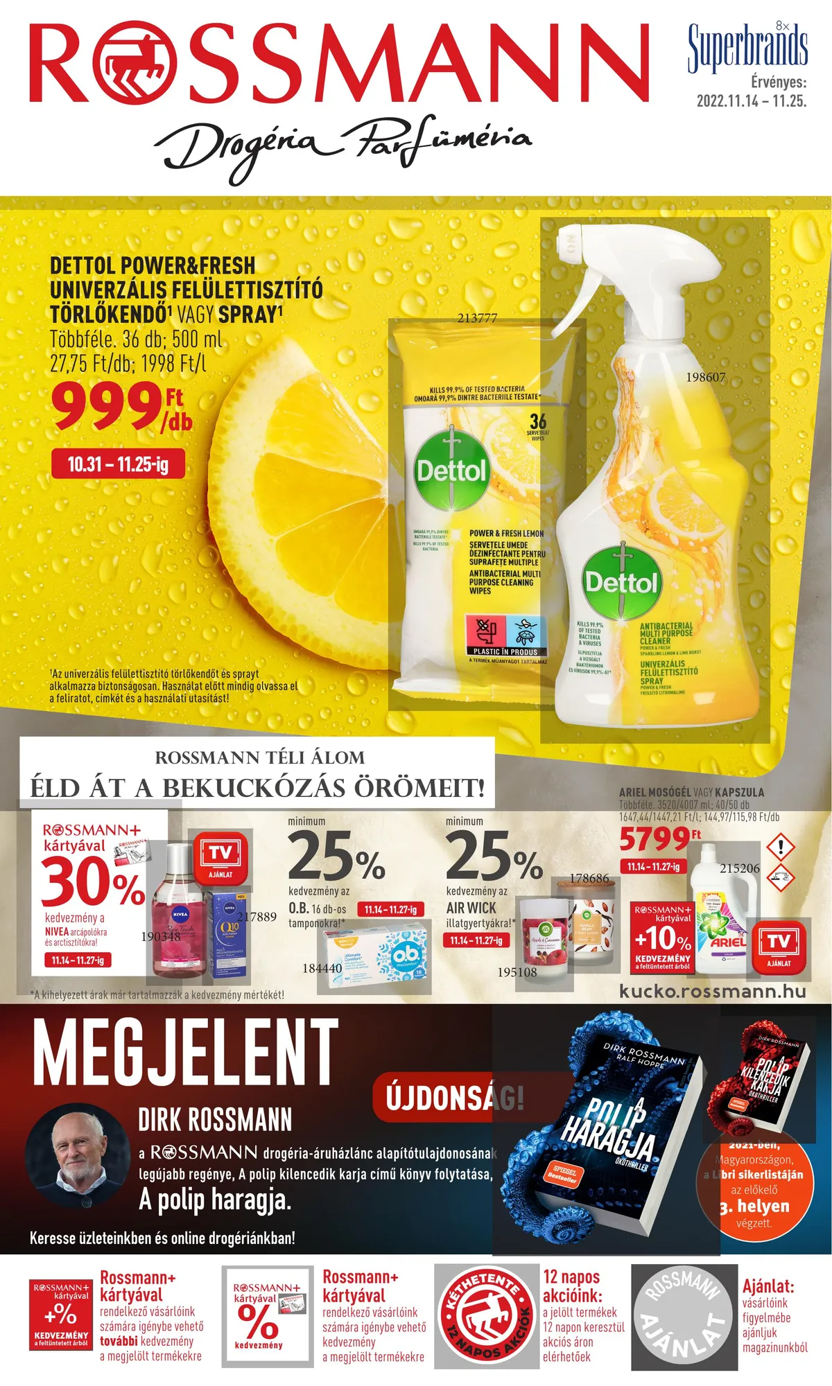 Rossmann akciós újság 11.14–11.25