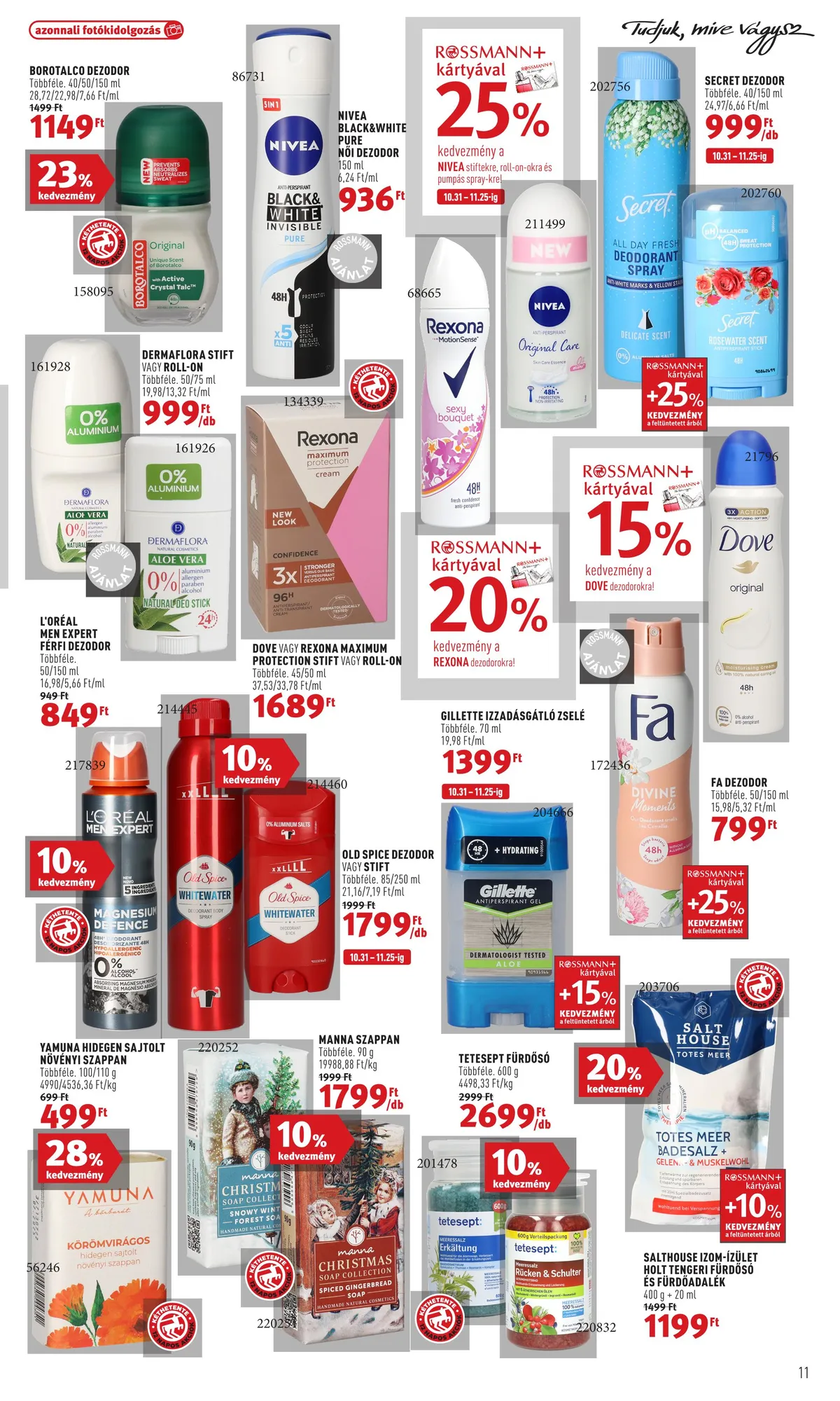 Rossmann akciós újság 11.14–11.25 – 11. oldal