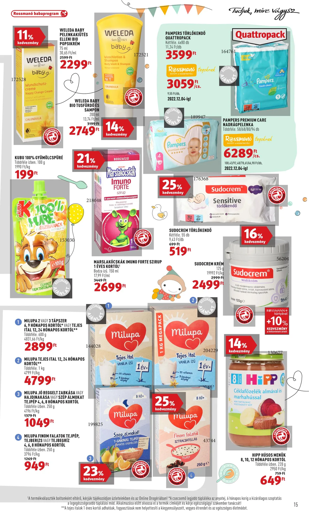Rossmann akciós újság 11.14–11.25 – 15. oldal