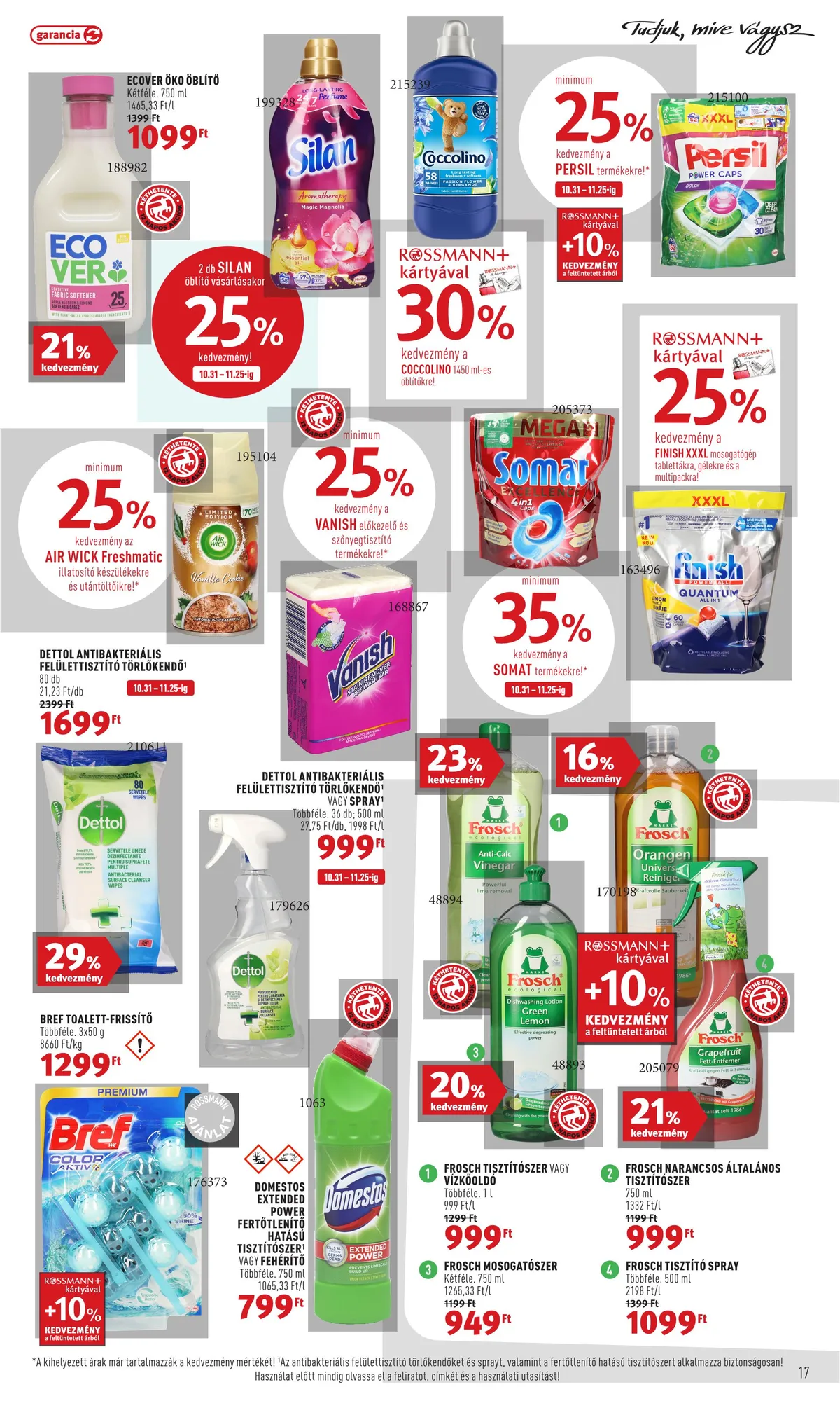Rossmann akciós újság 11.14–11.25 – 17. oldal