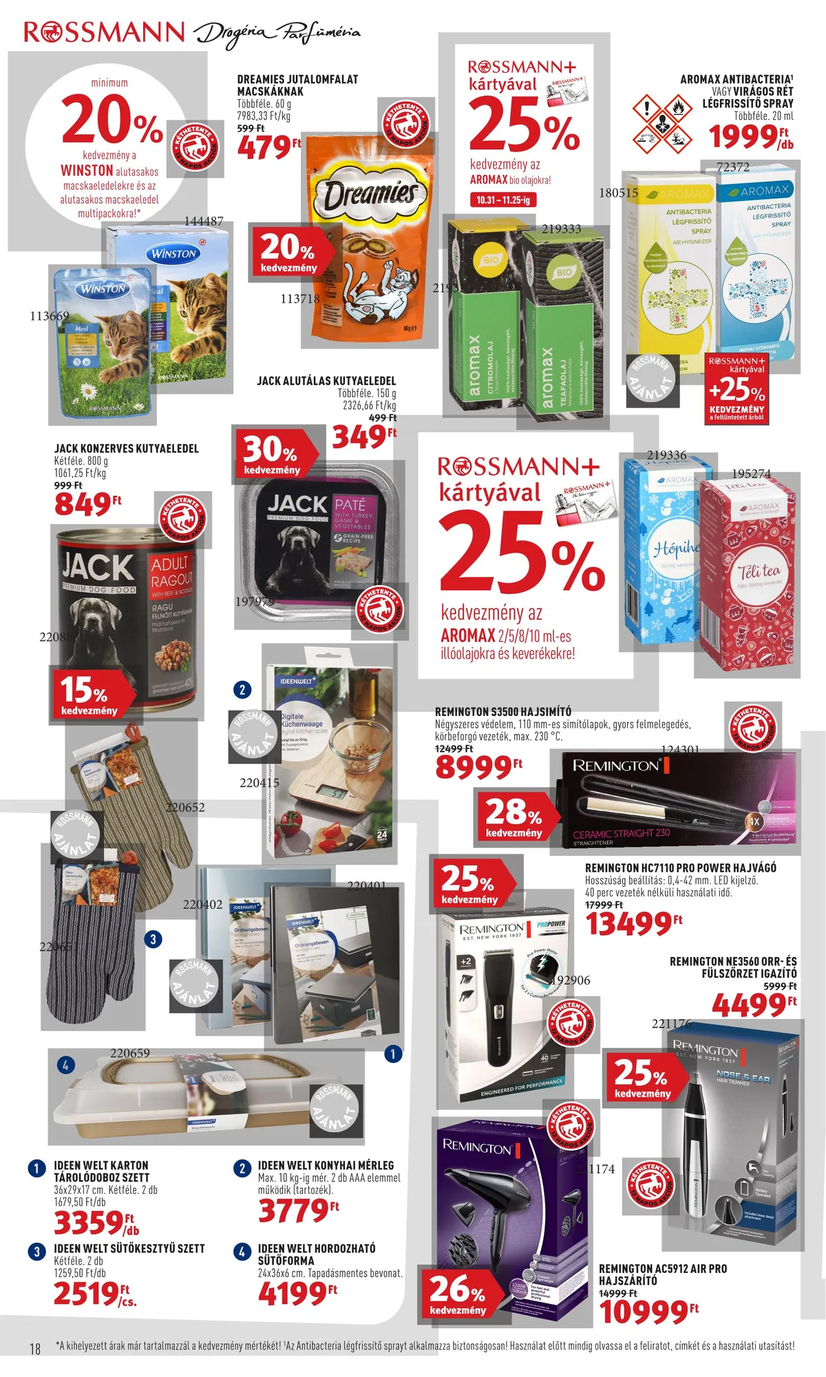 Rossmann akciós újság 11.14–11.25 – 18. oldal