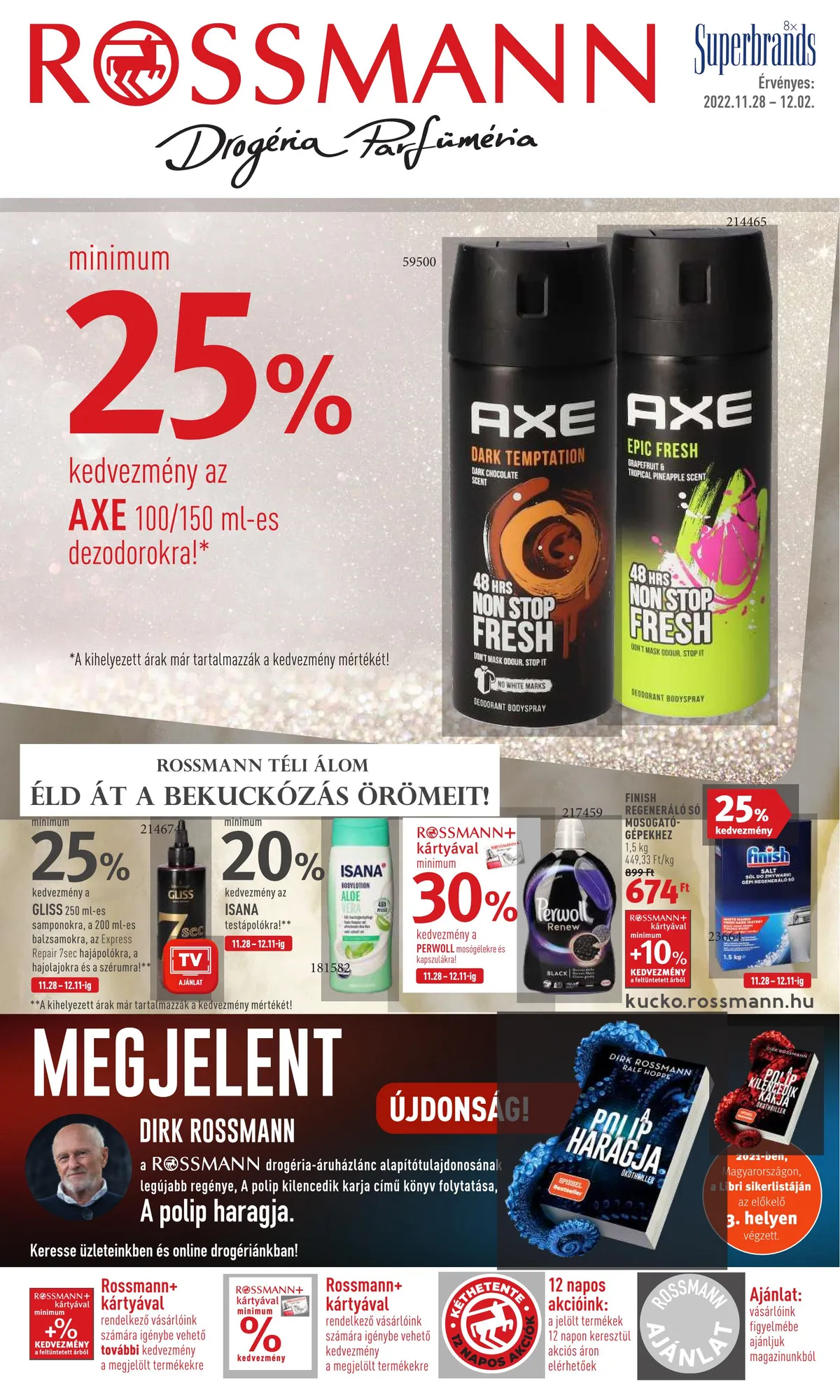 Rossmann akciós újság 11.28–12.02