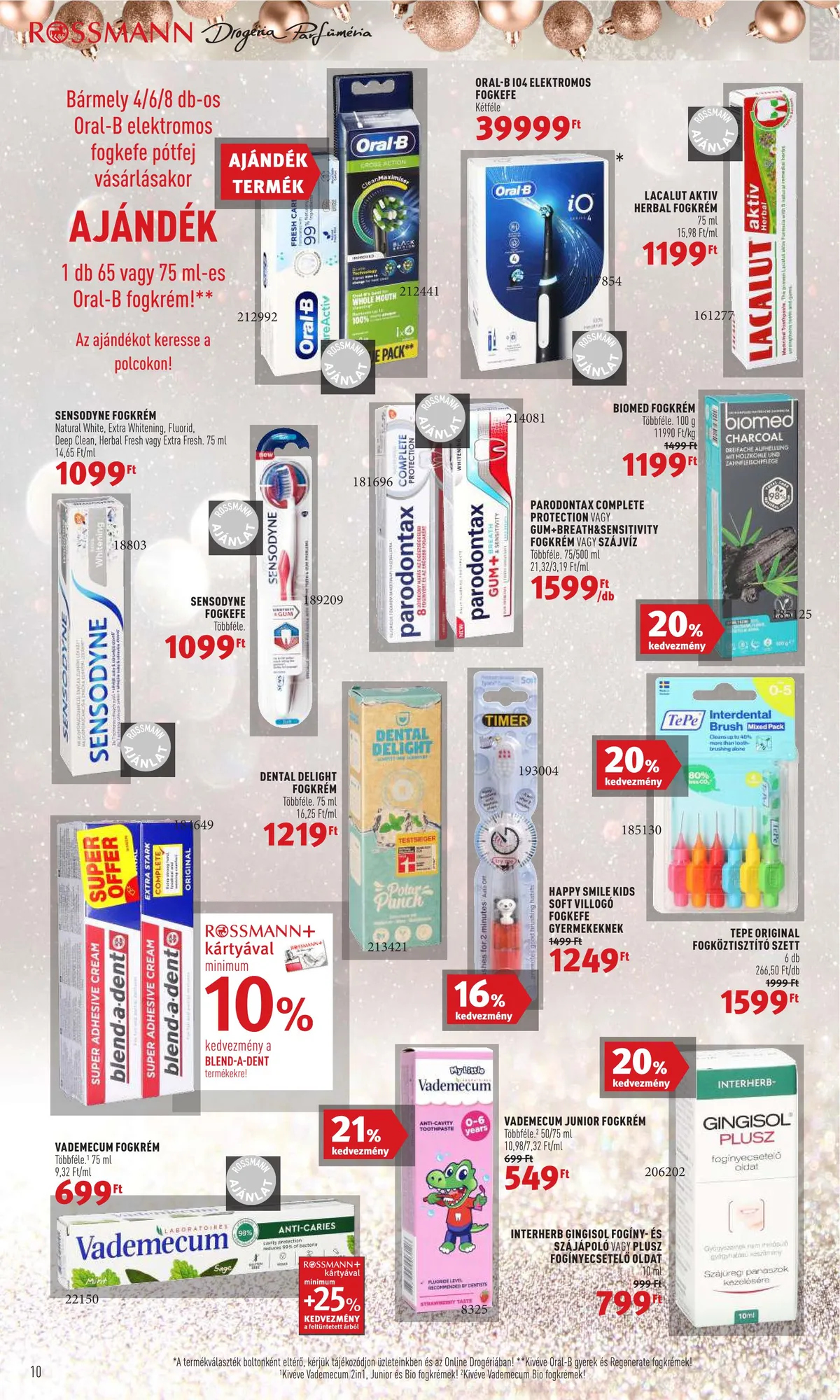 Rossmann akciós újság 11.28–12.02 – 10. oldal