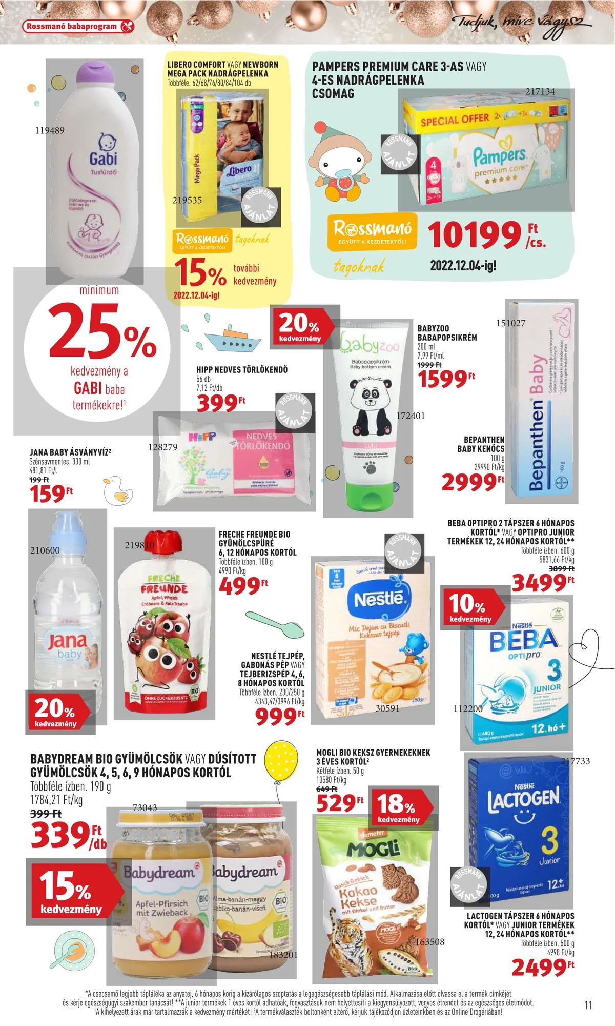 Rossmann akciós újság 11.28–12.02 – 11. oldal