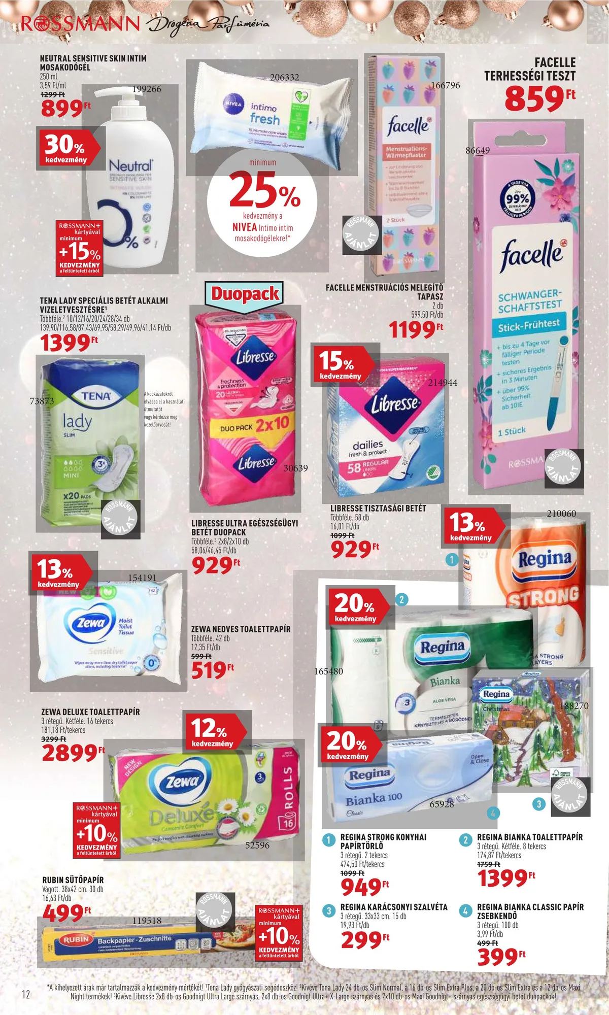 Rossmann akciós újság 11.28–12.02 – 12. oldal