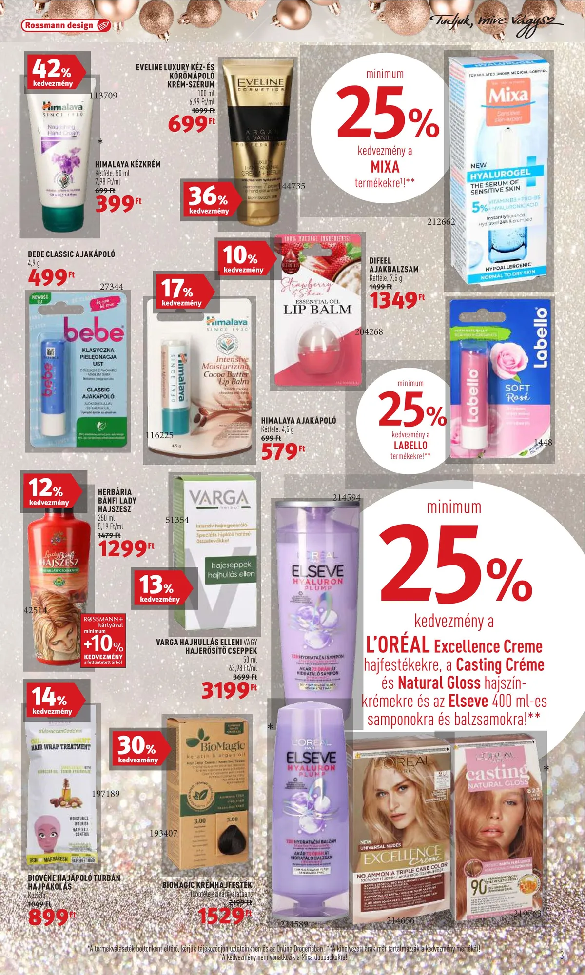 Rossmann akciós újság 11.28–12.02 – 3. oldal