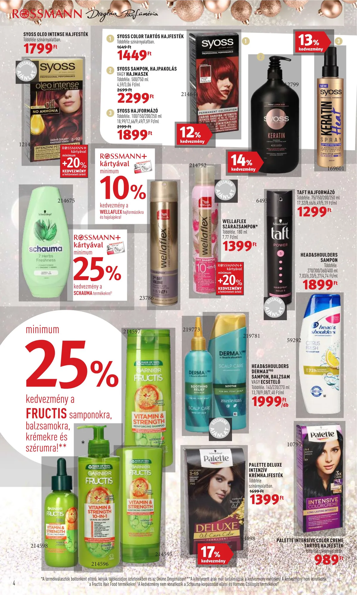 Rossmann akciós újság 11.28–12.02 – 4. oldal