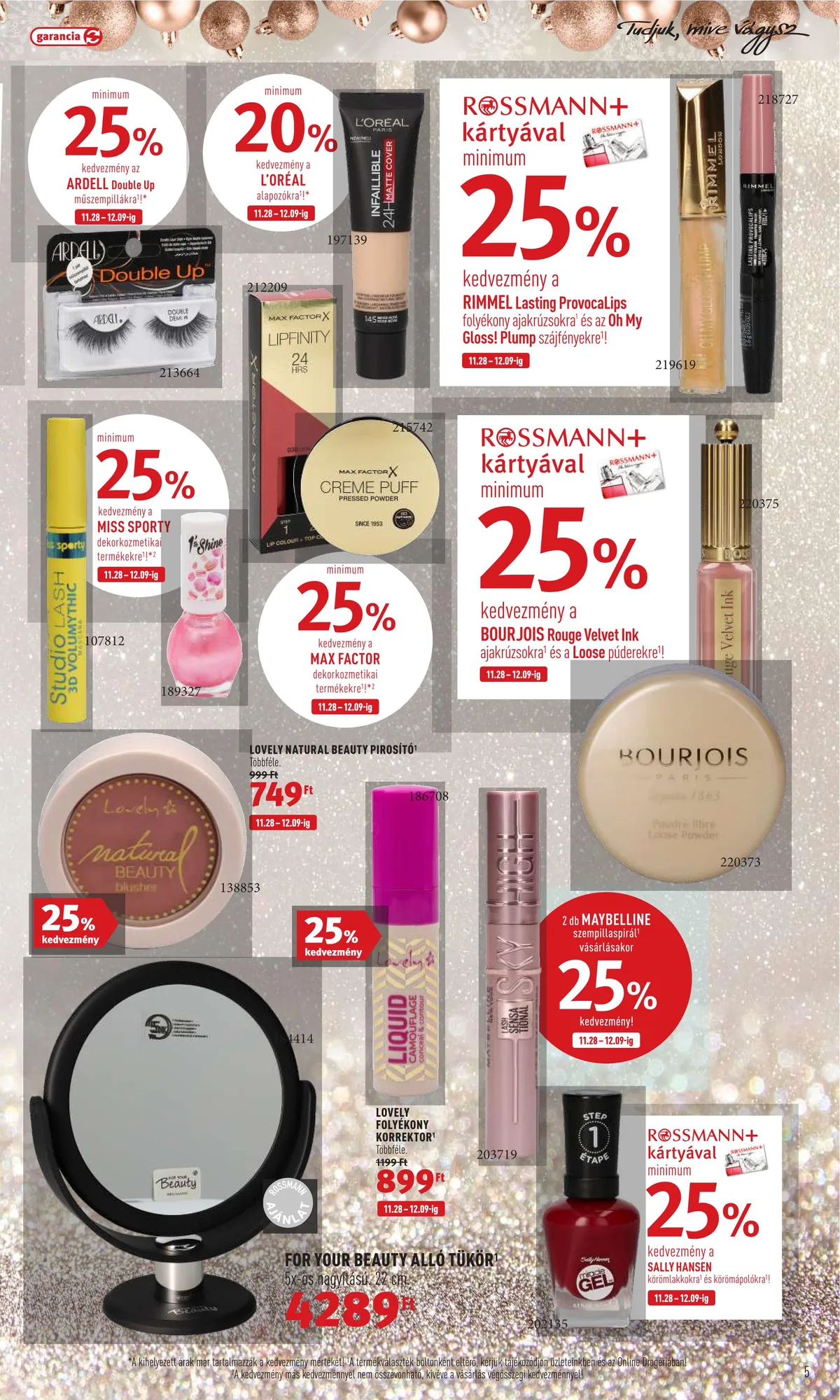 Rossmann akciós újság 11.28–12.02 – 5. oldal