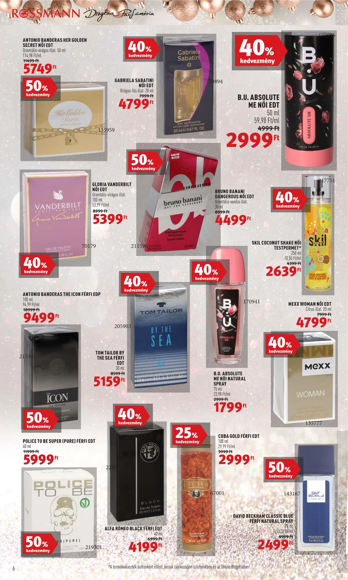 Rossmann akciós újság 11.28–12.02 – 6. oldal