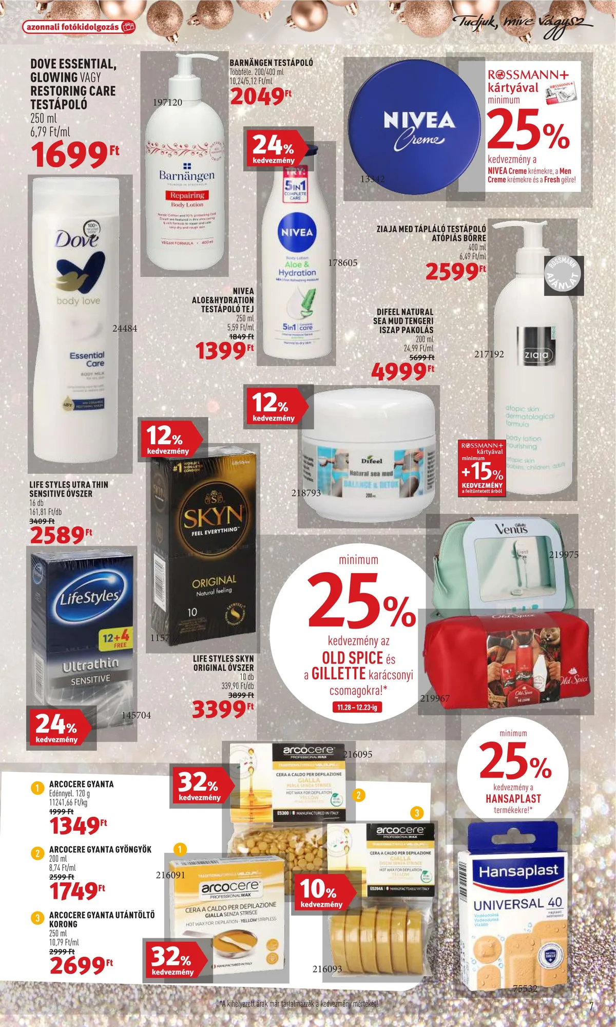 Rossmann akciós újság 11.28–12.02 – 7. oldal