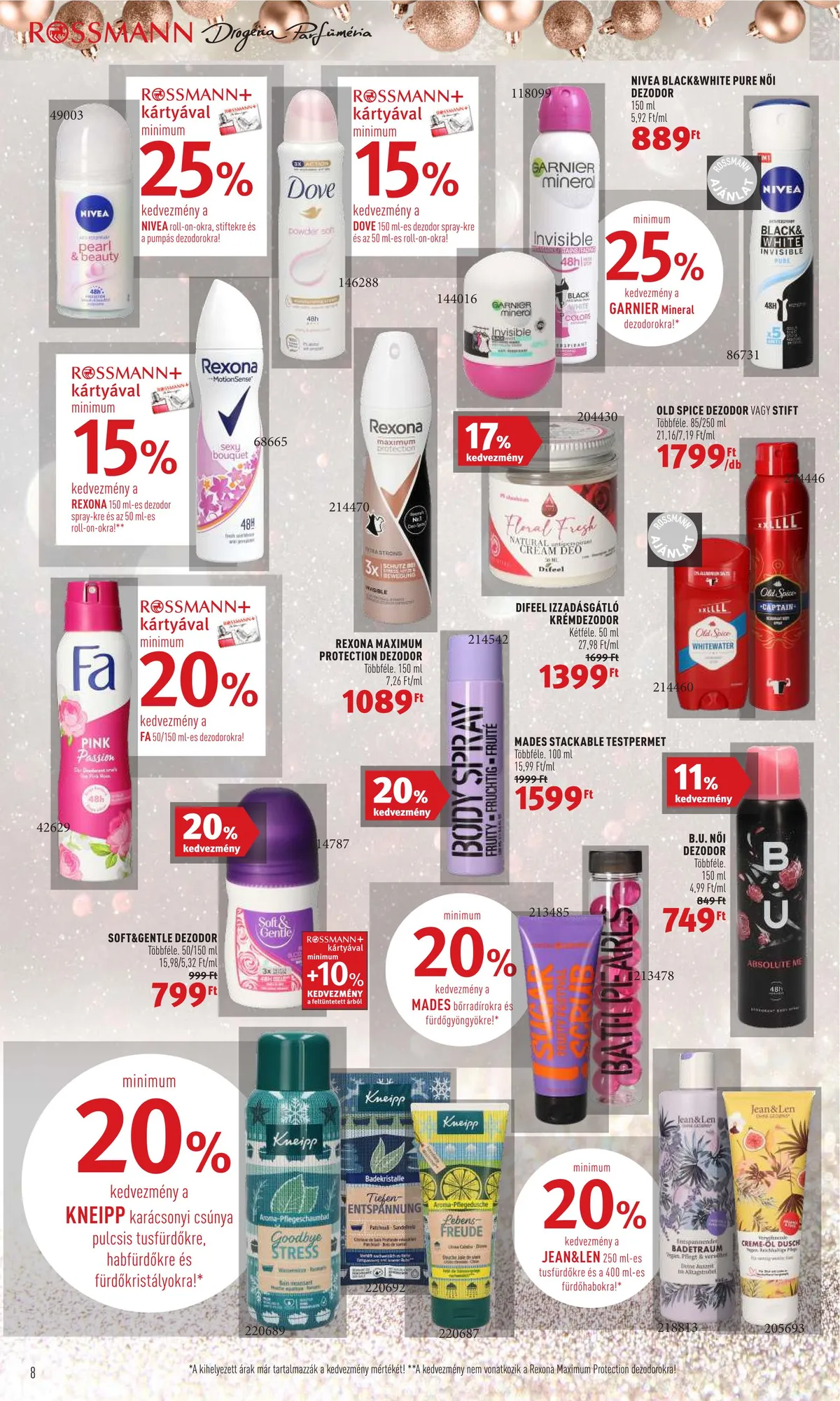 Rossmann akciós újság 11.28–12.02 – 8. oldal