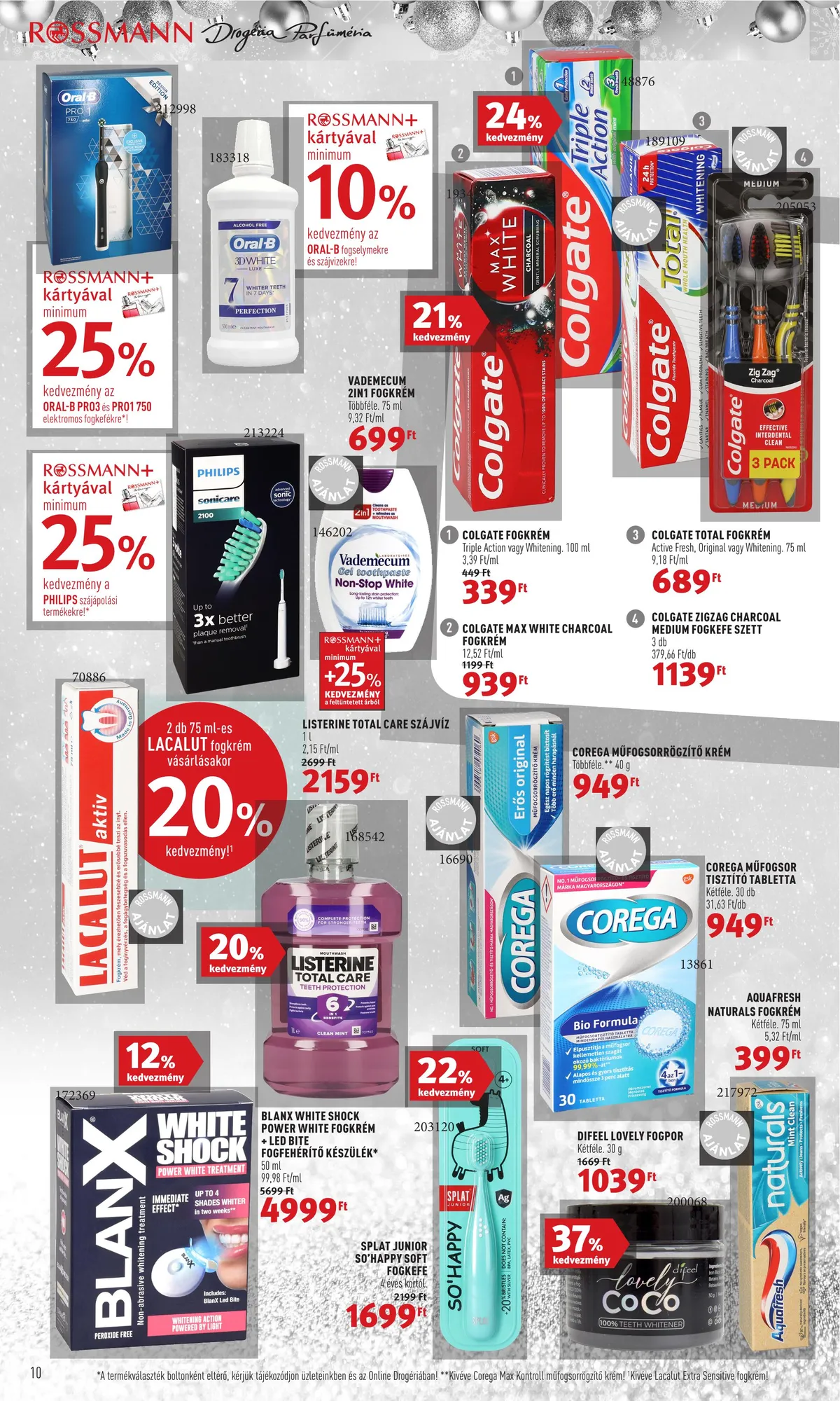 Rossmann akciós újság 12.05–12.09 – 10. oldal