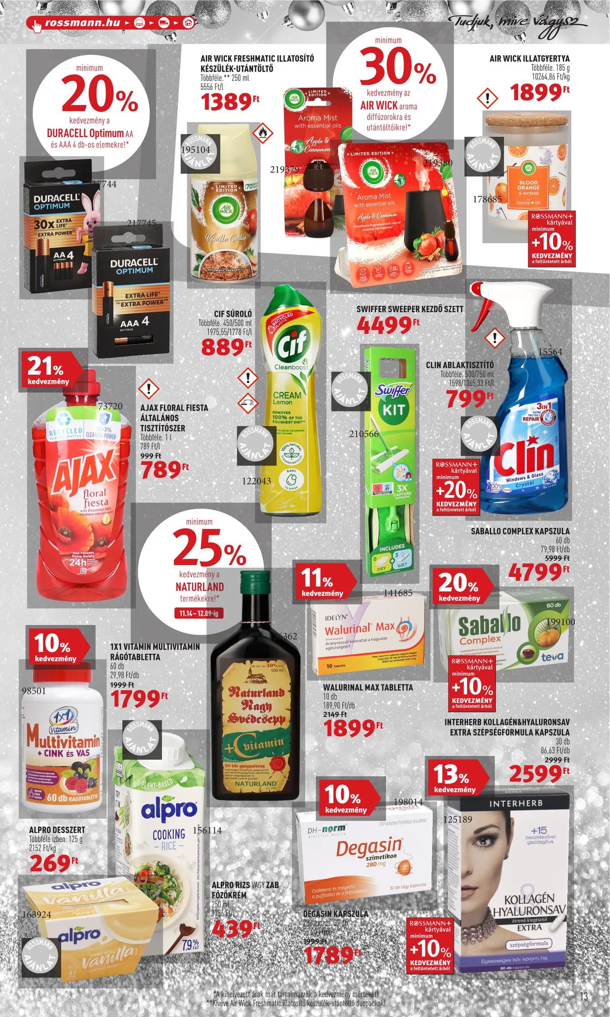 Rossmann akciós újság 12.05–12.09 – 13. oldal