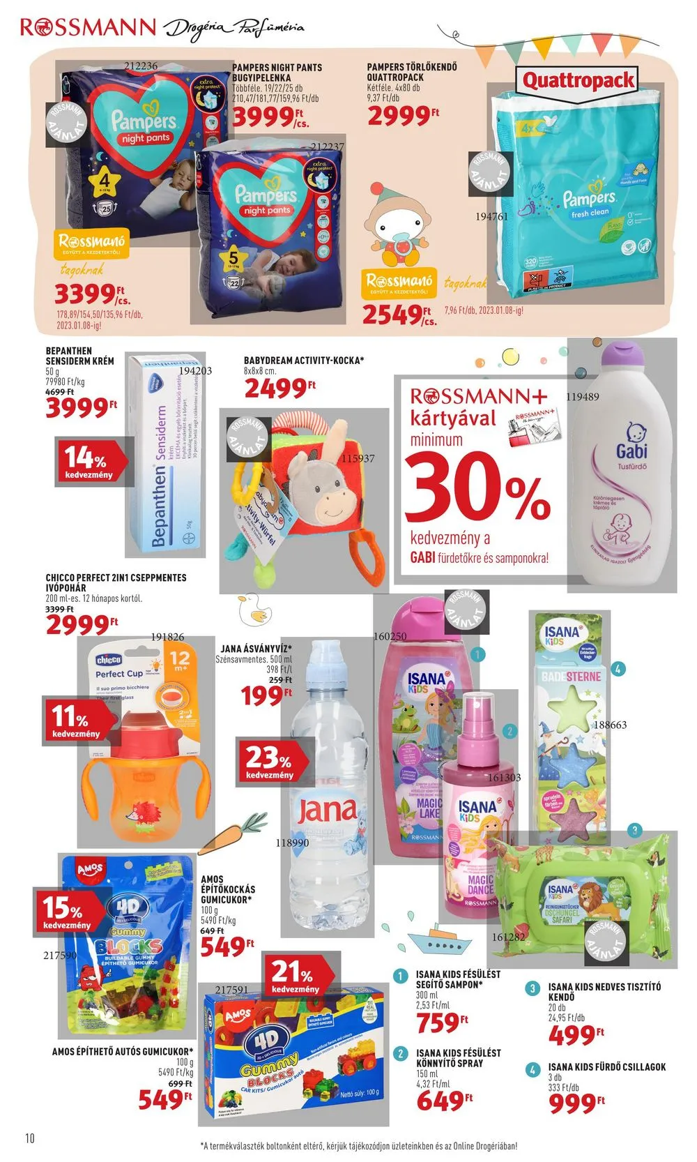 Rossmann akciós újság 12.19–12.23 – 10. oldal