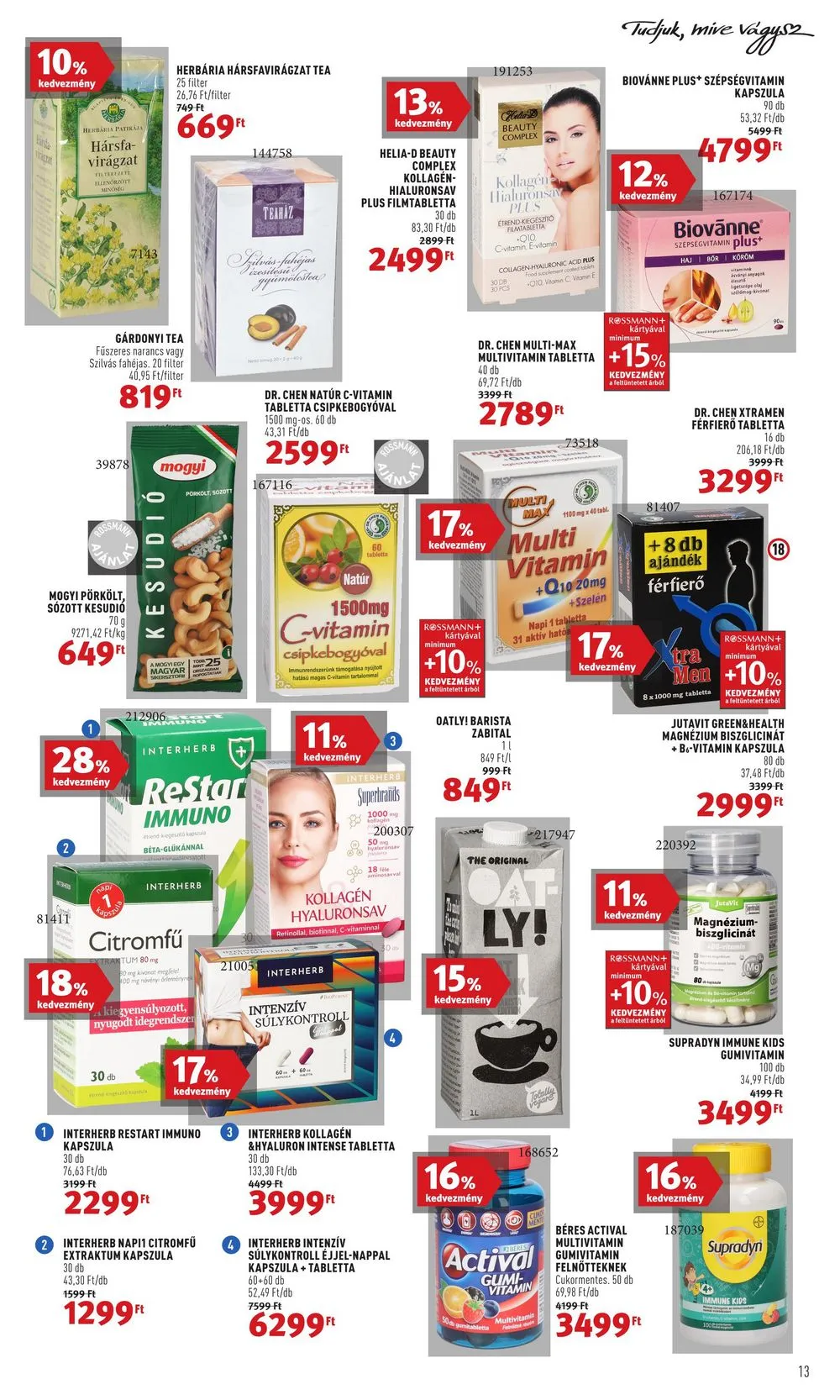 Rossmann akciós újság 12.19–12.23 – 13. oldal